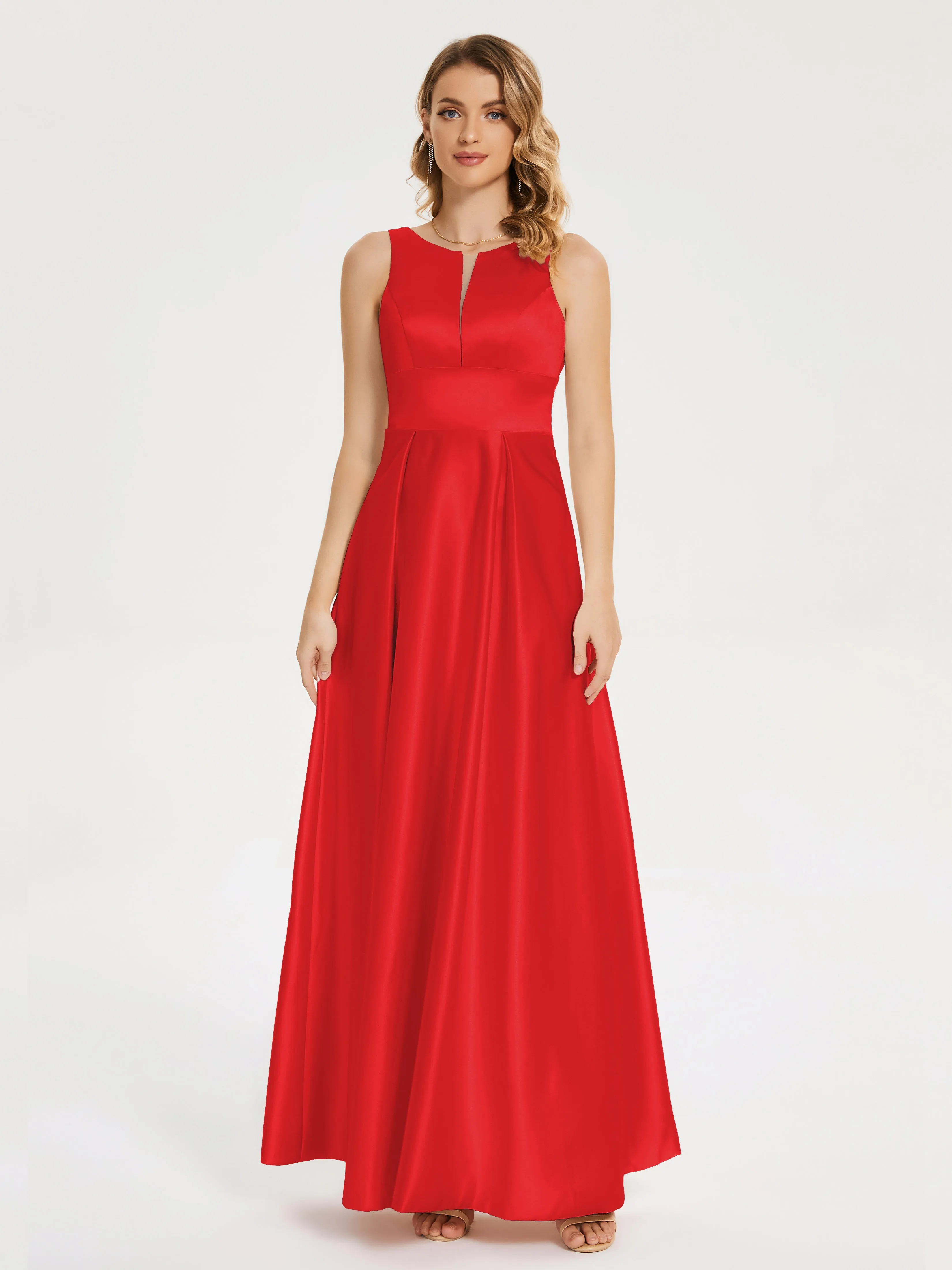 Lilliana Modern A-line Satin Dresses