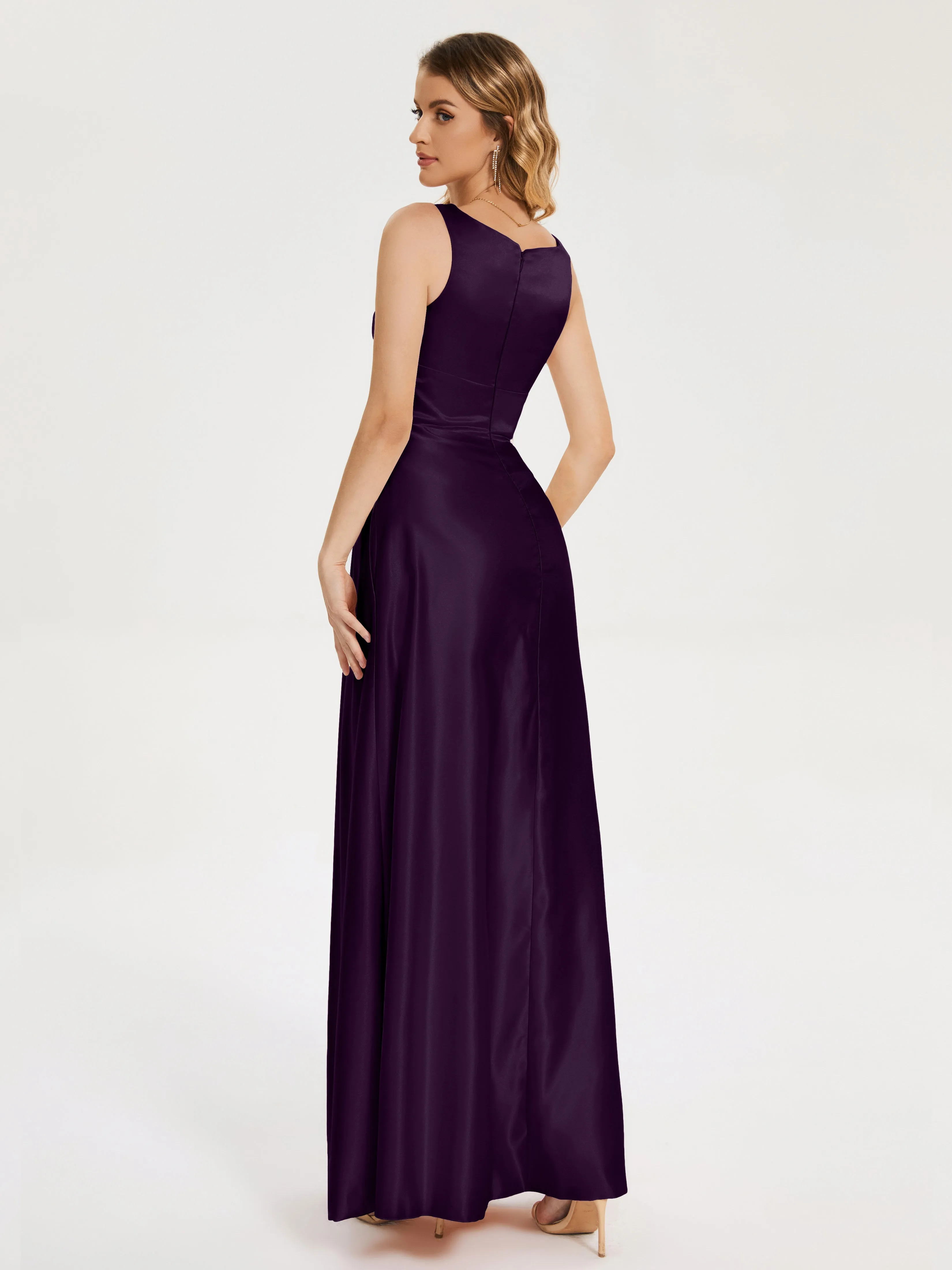 Lilliana Modern A-line Satin Dresses