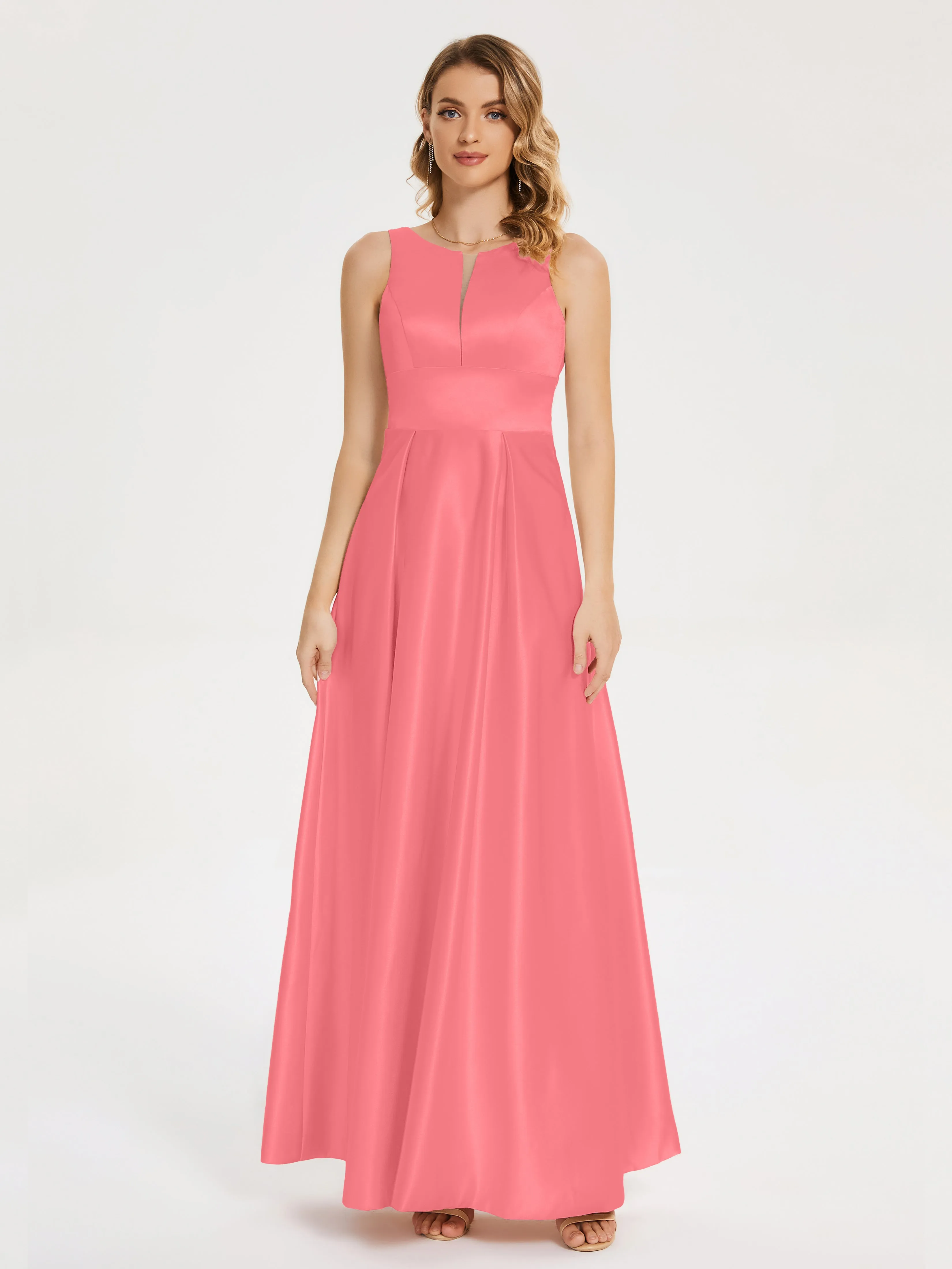 Lilliana Modern A-line Satin Dresses