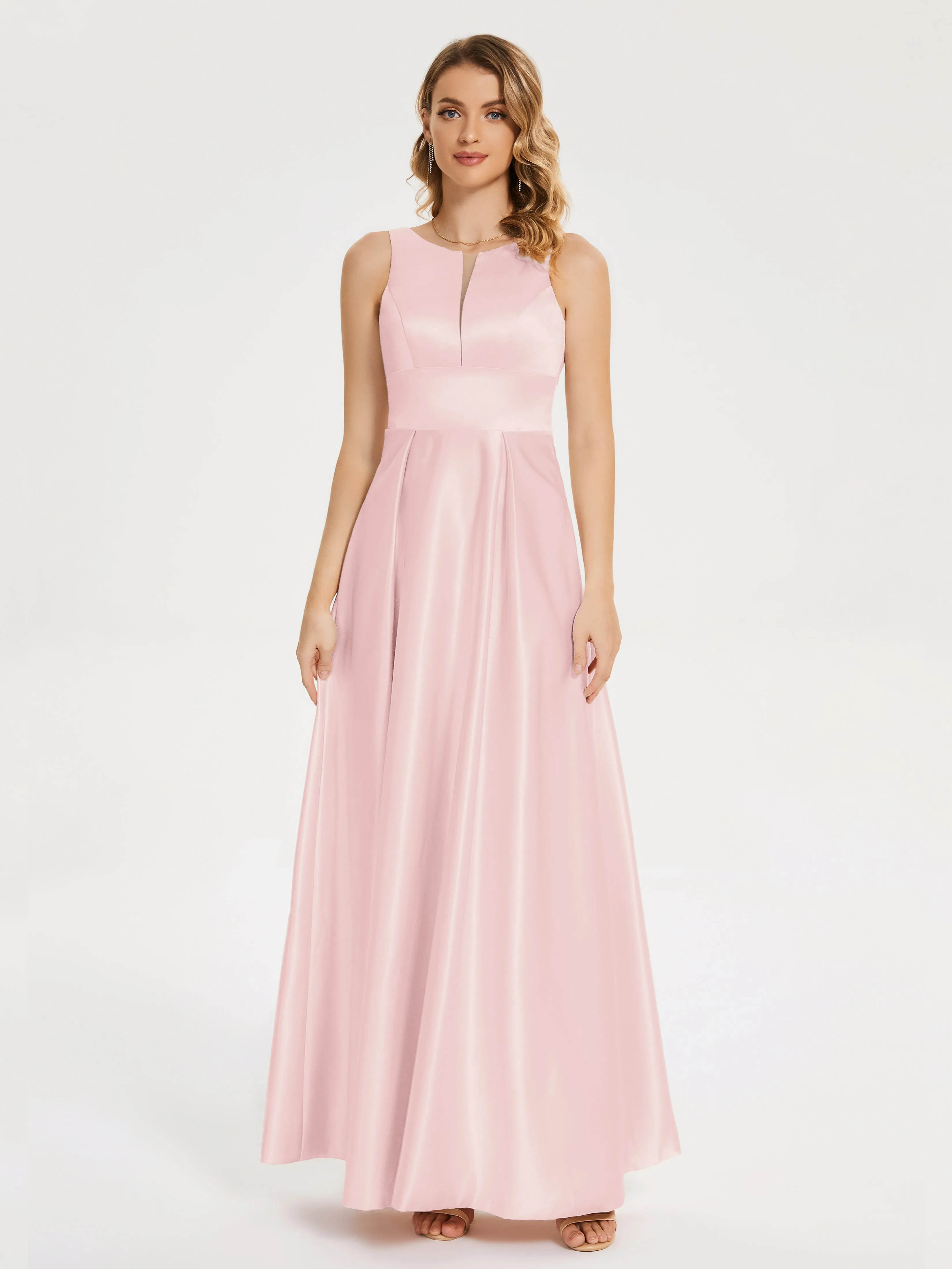 Lilliana Modern A-line Satin Dresses