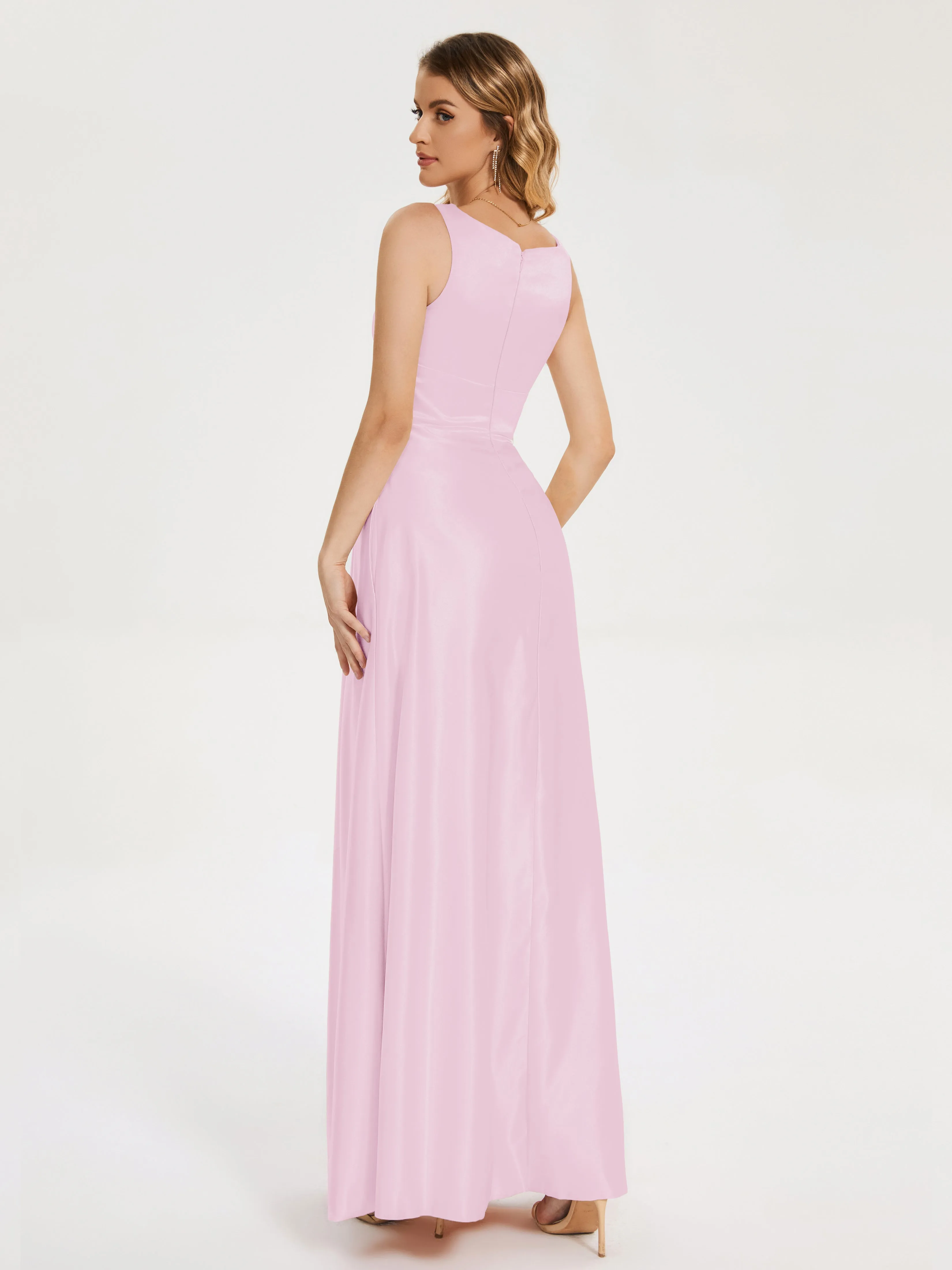 Lilliana Modern A-line Satin Dresses