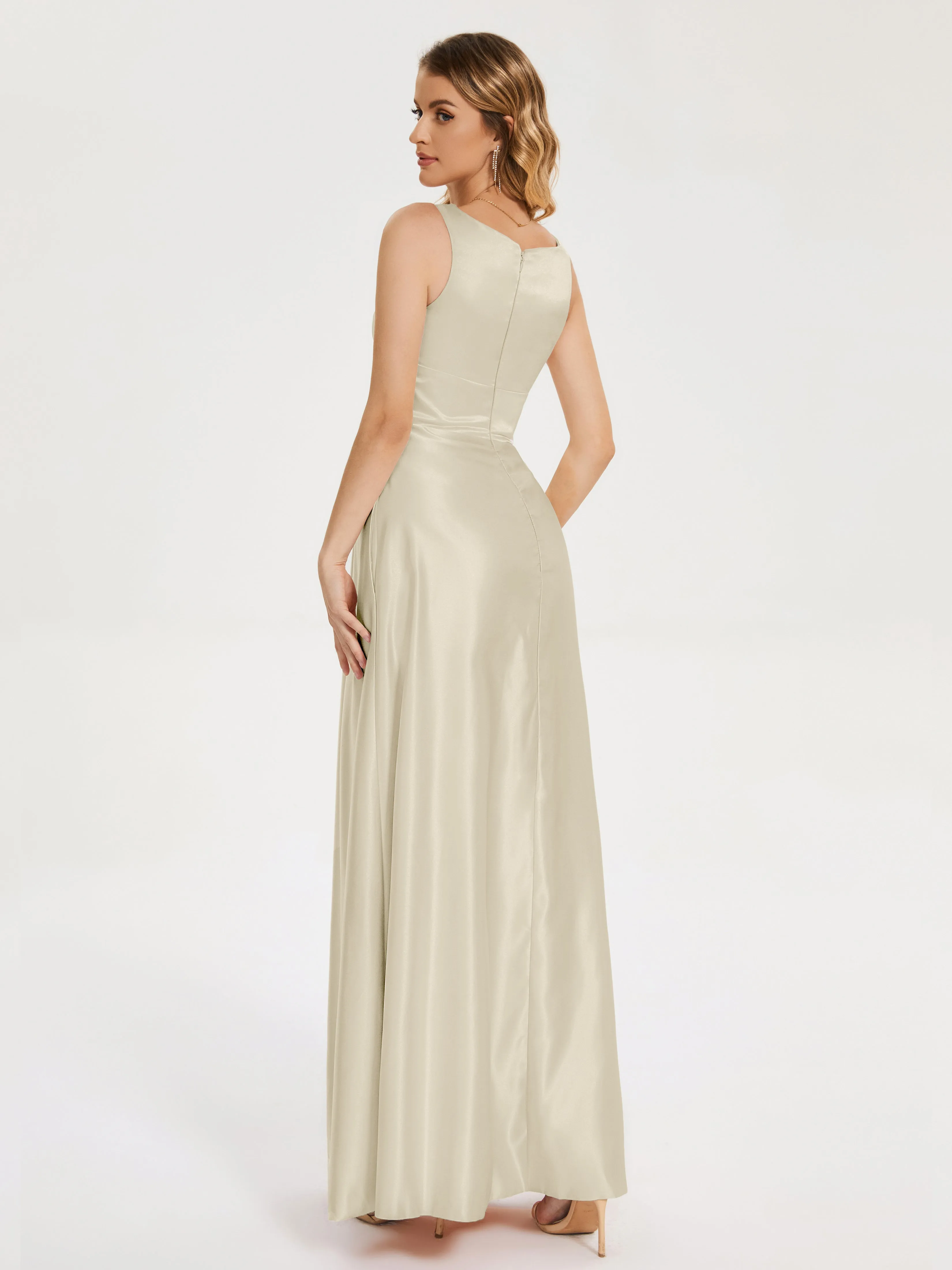 Lilliana Modern A-line Satin Dresses