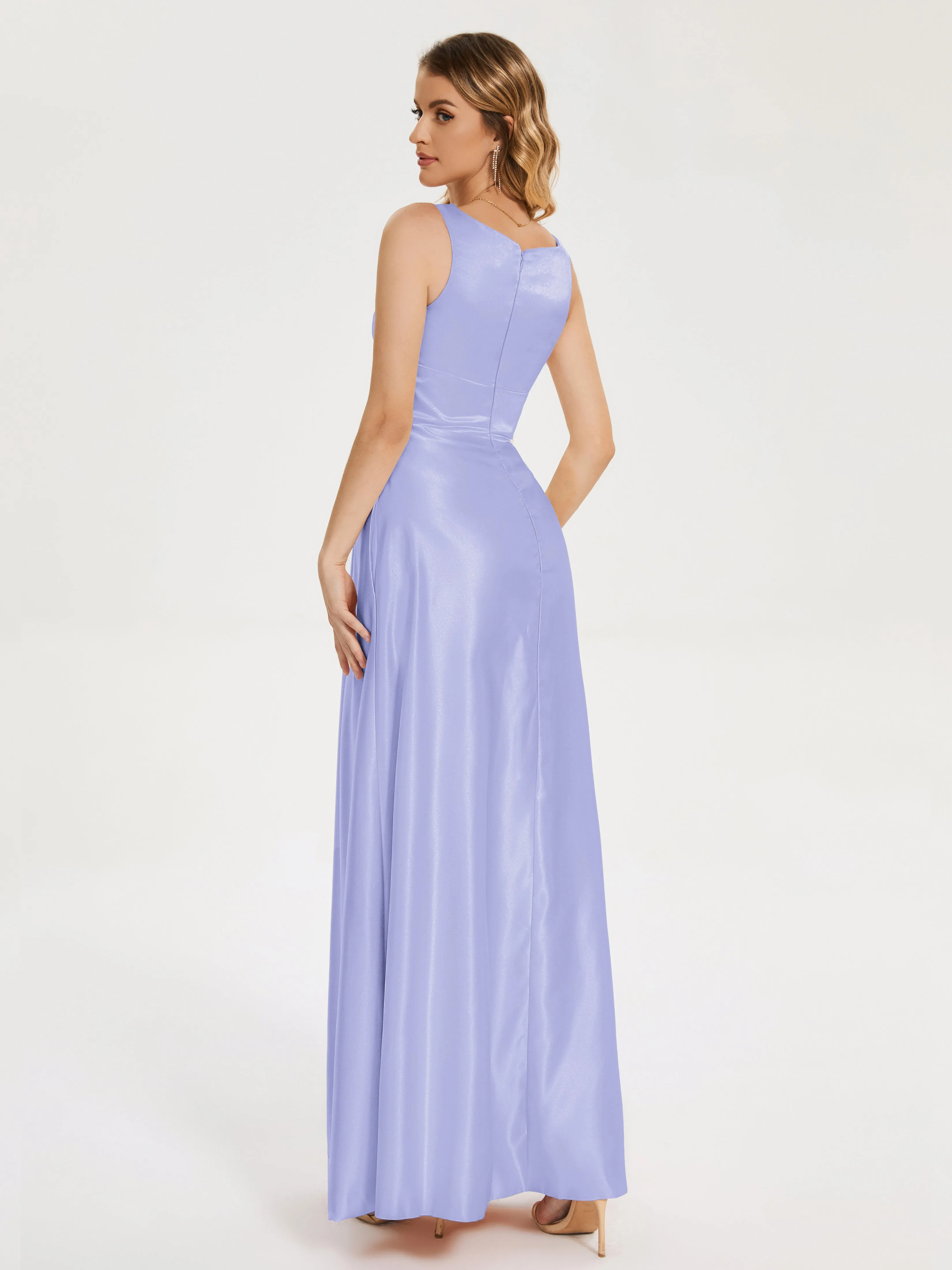 Lilliana Modern A-line Satin Dresses