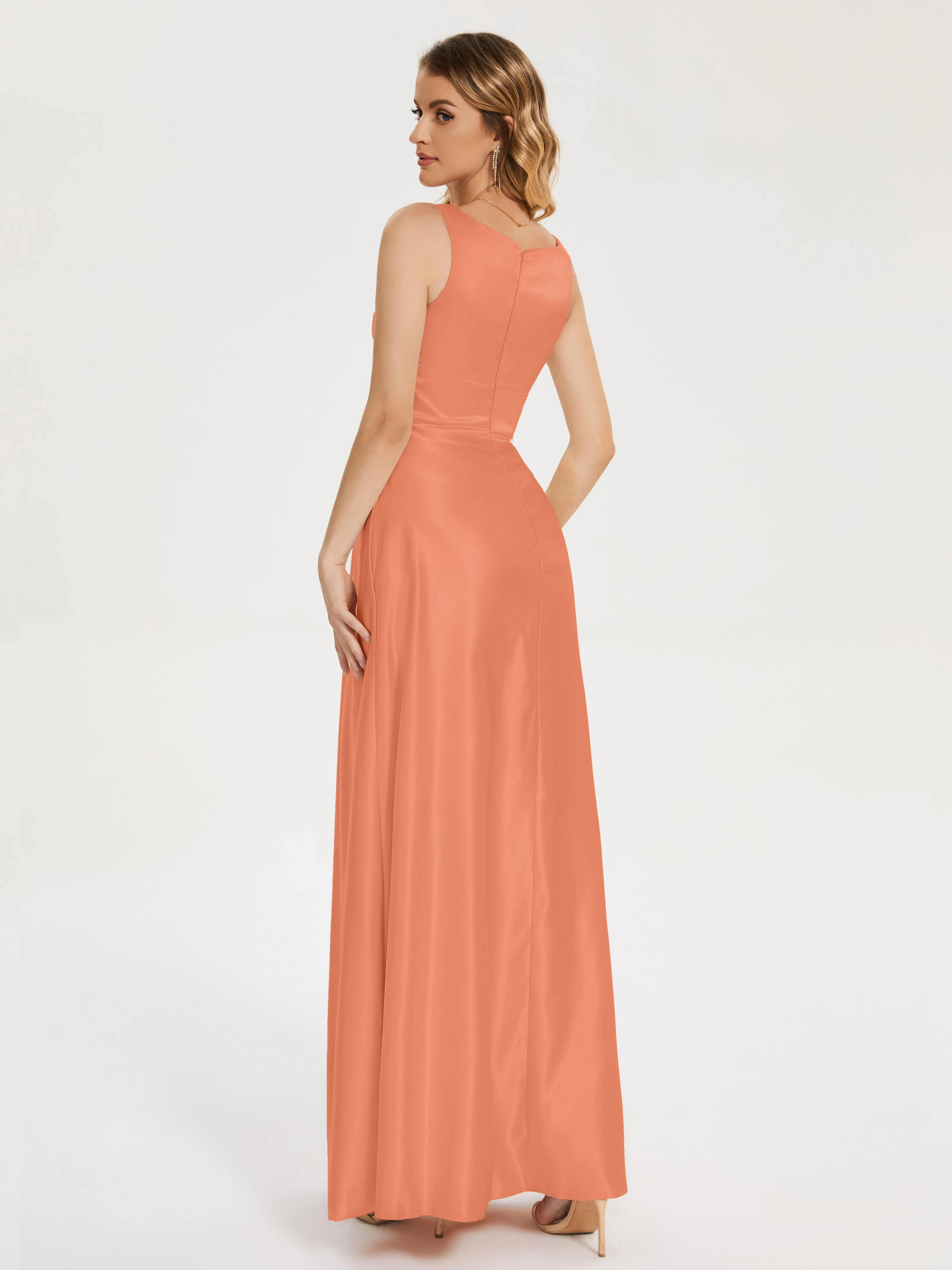 Lilliana Modern A-line Satin Dresses