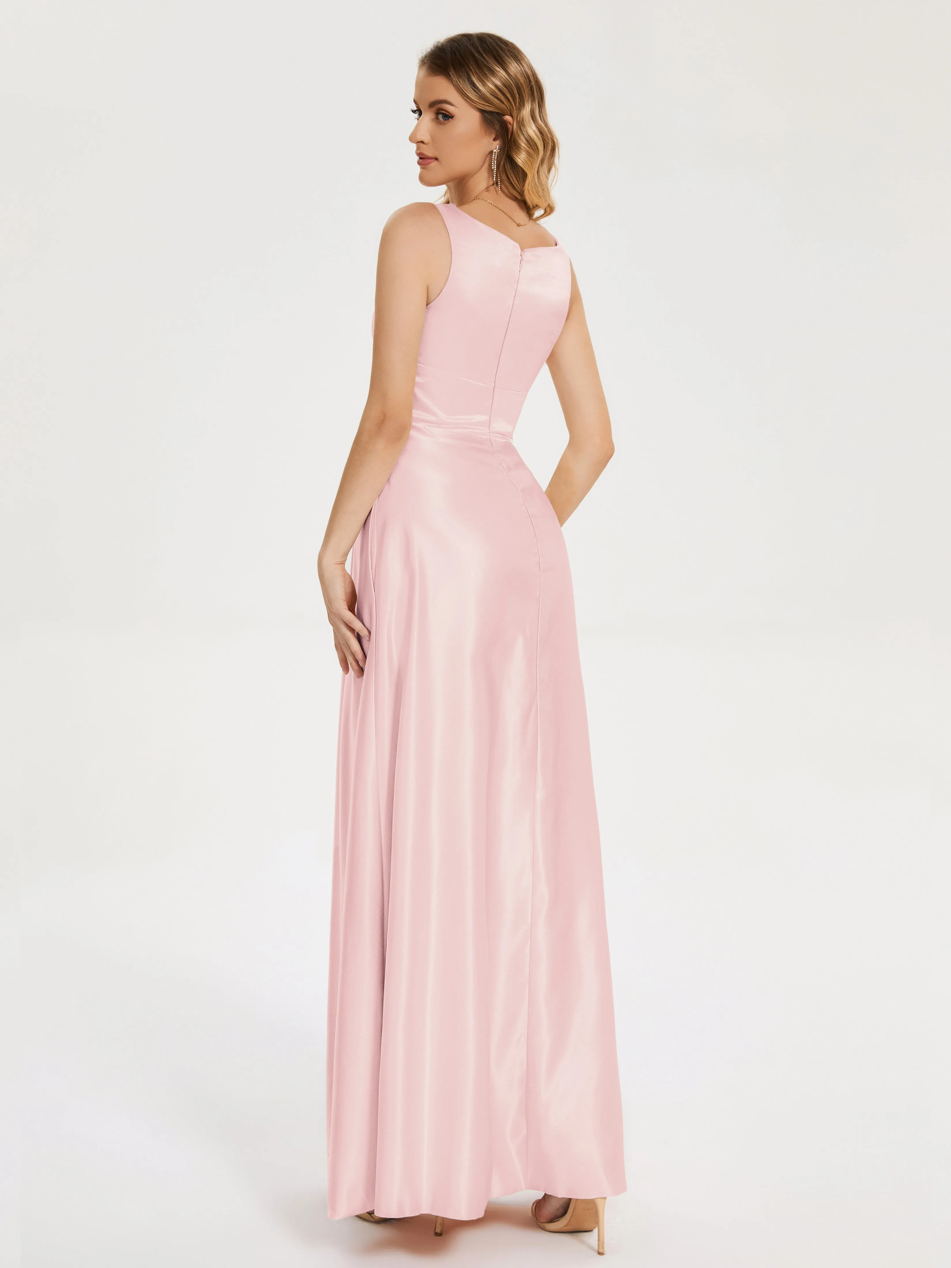 Lilliana Modern A-line Satin Dresses