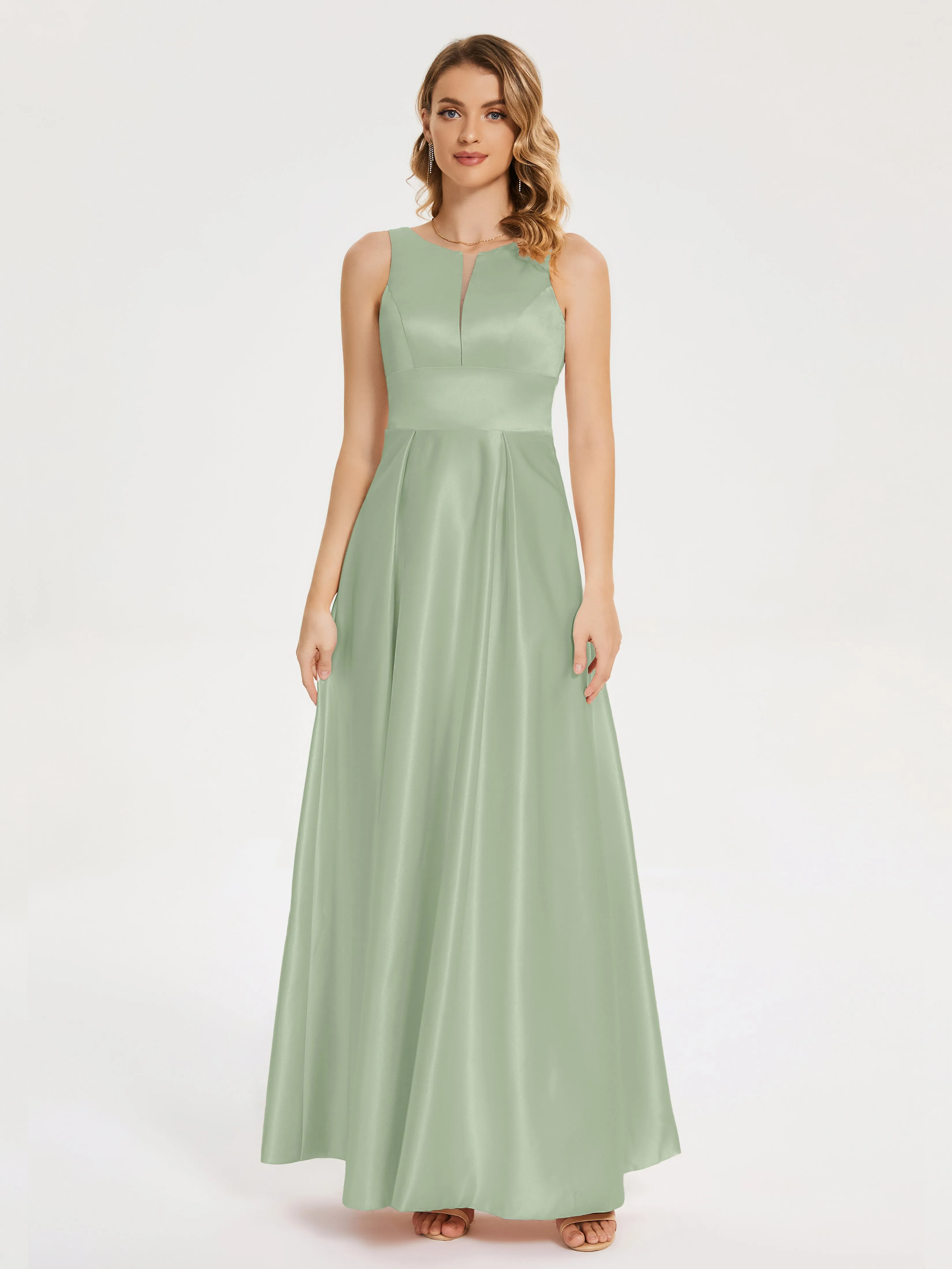 Lilliana Modern A-line Satin Dresses