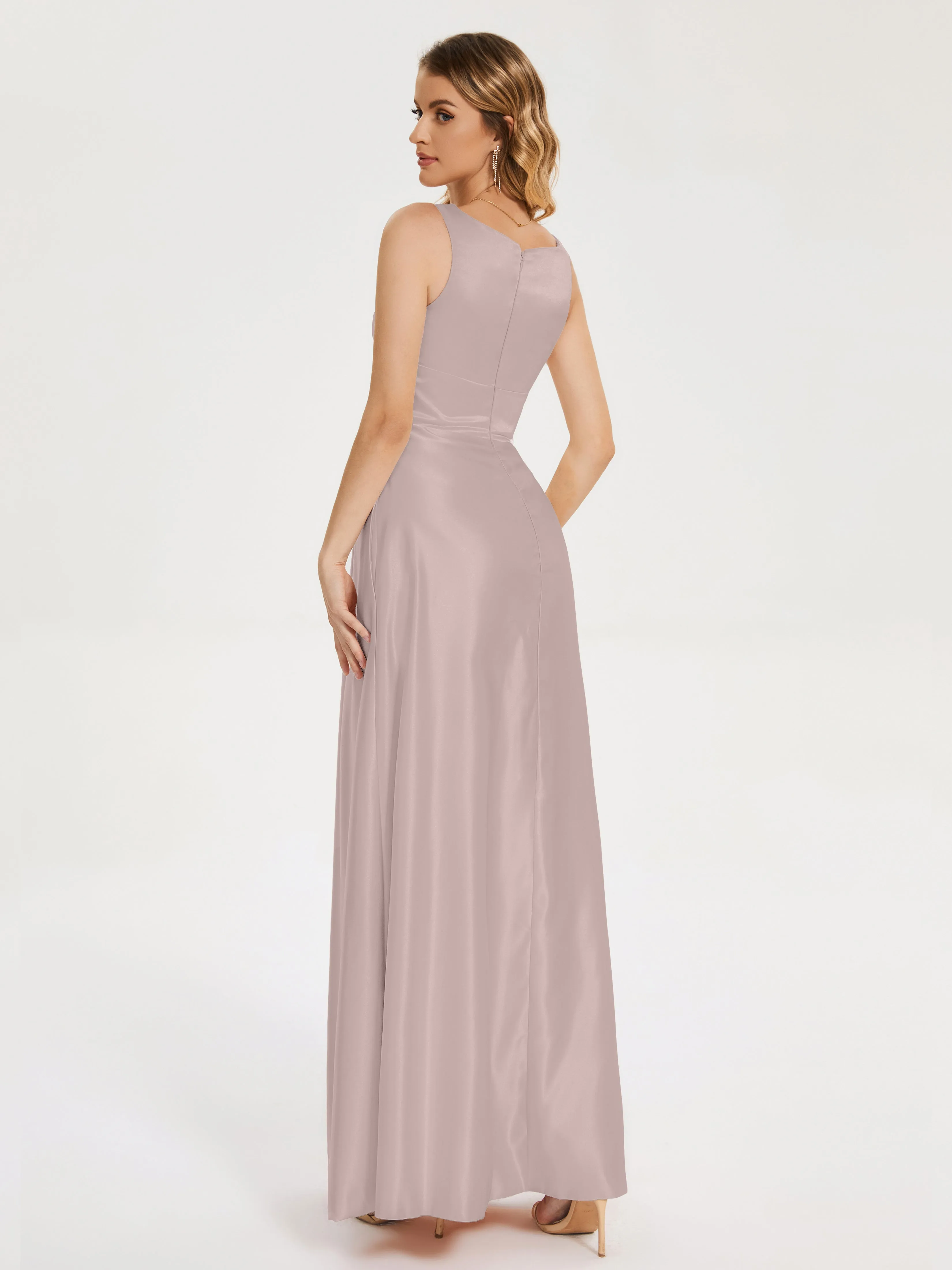 Lilliana Modern A-line Satin Dresses