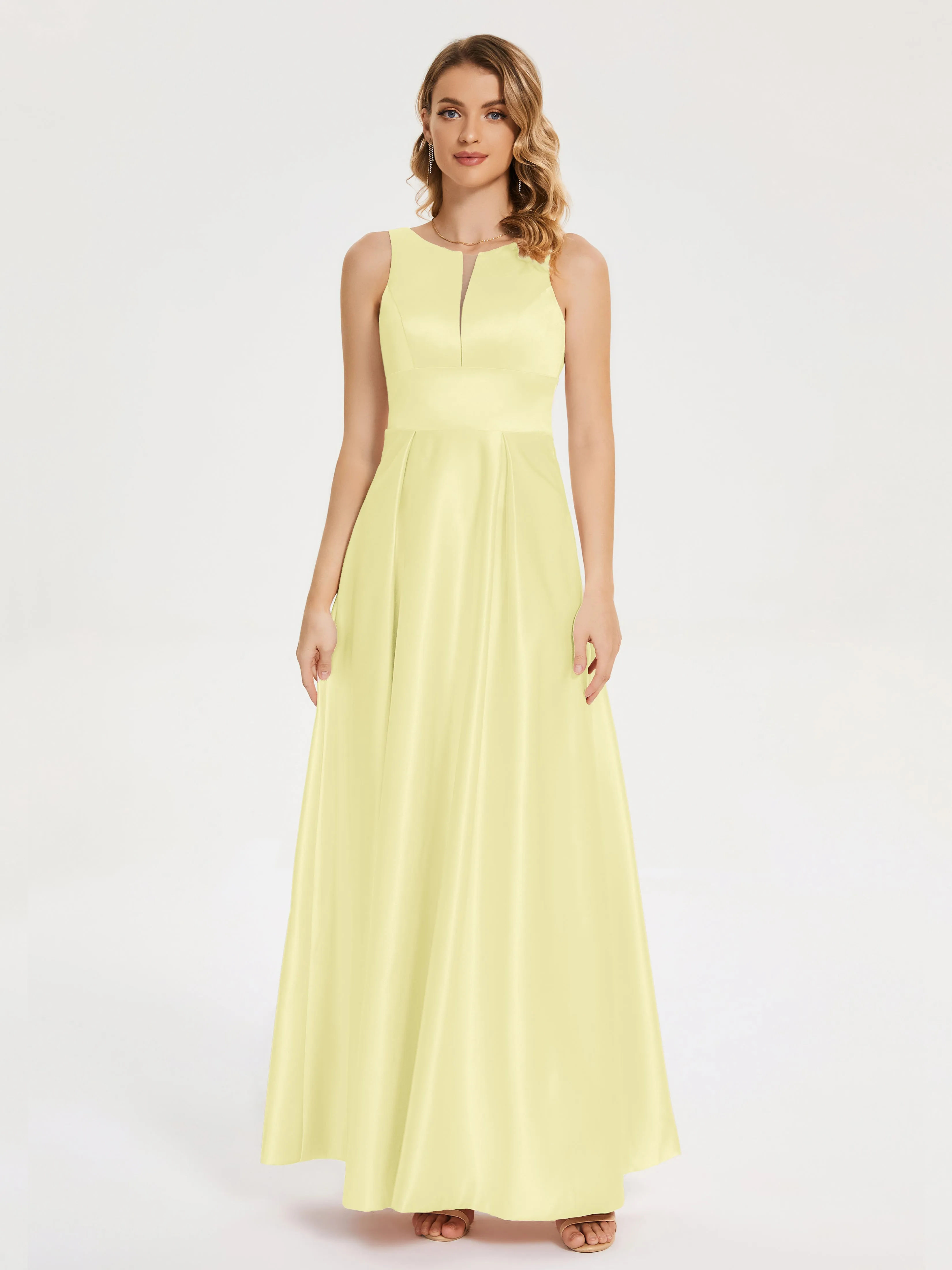 Lilliana Modern A-line Satin Dresses