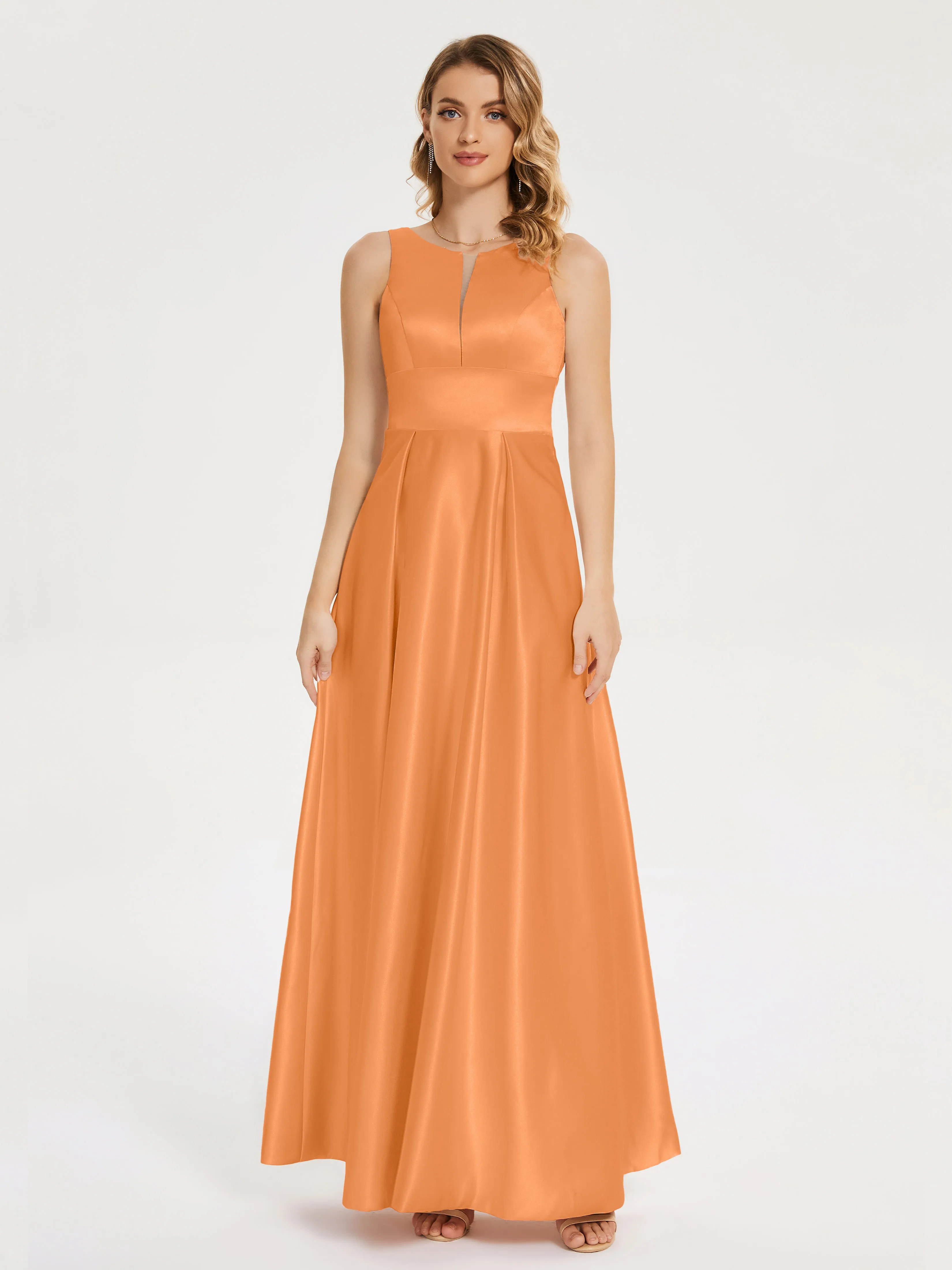 Lilliana Modern A-line Satin Dresses