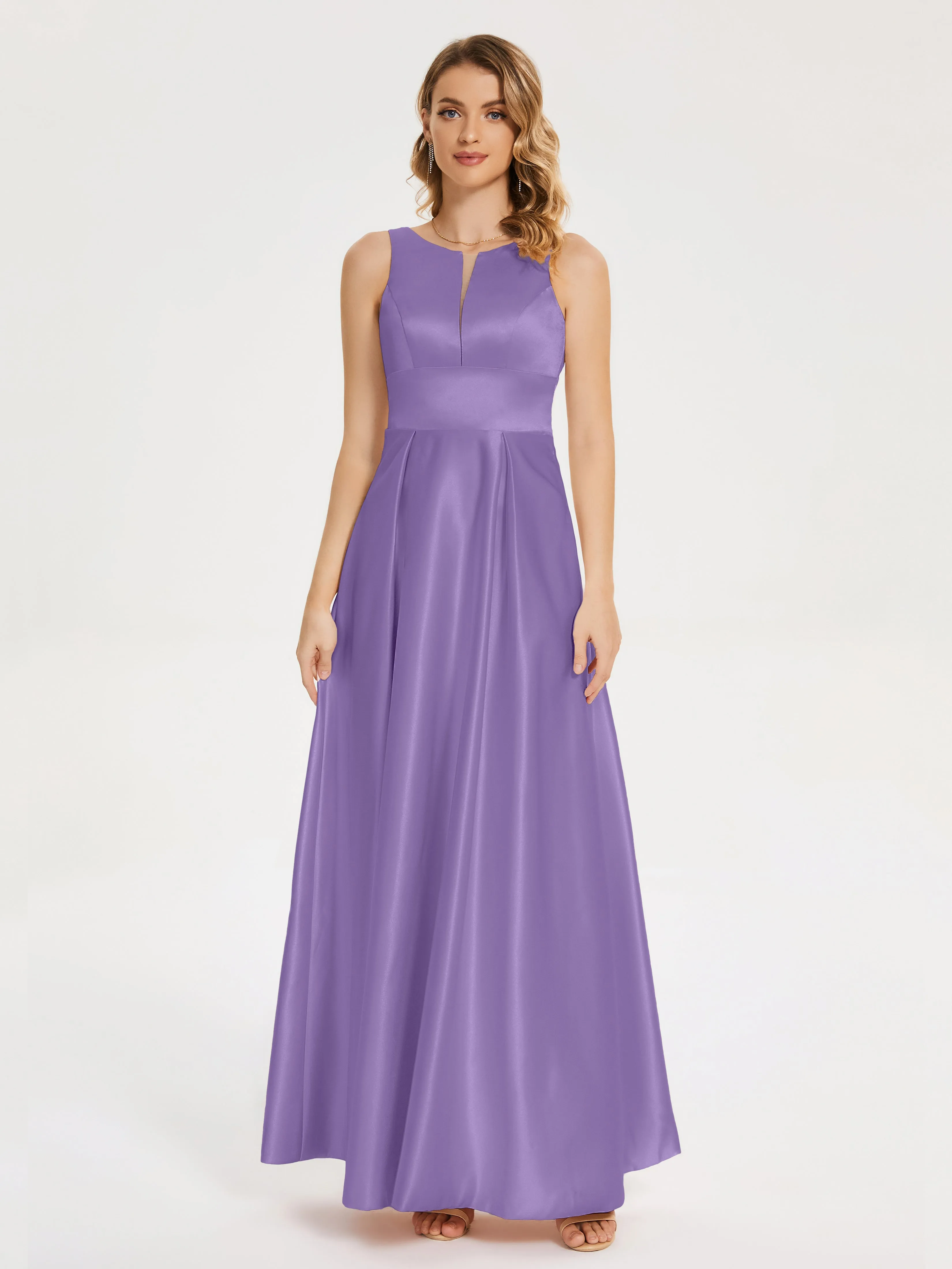 Lilliana Modern A-line Satin Dresses