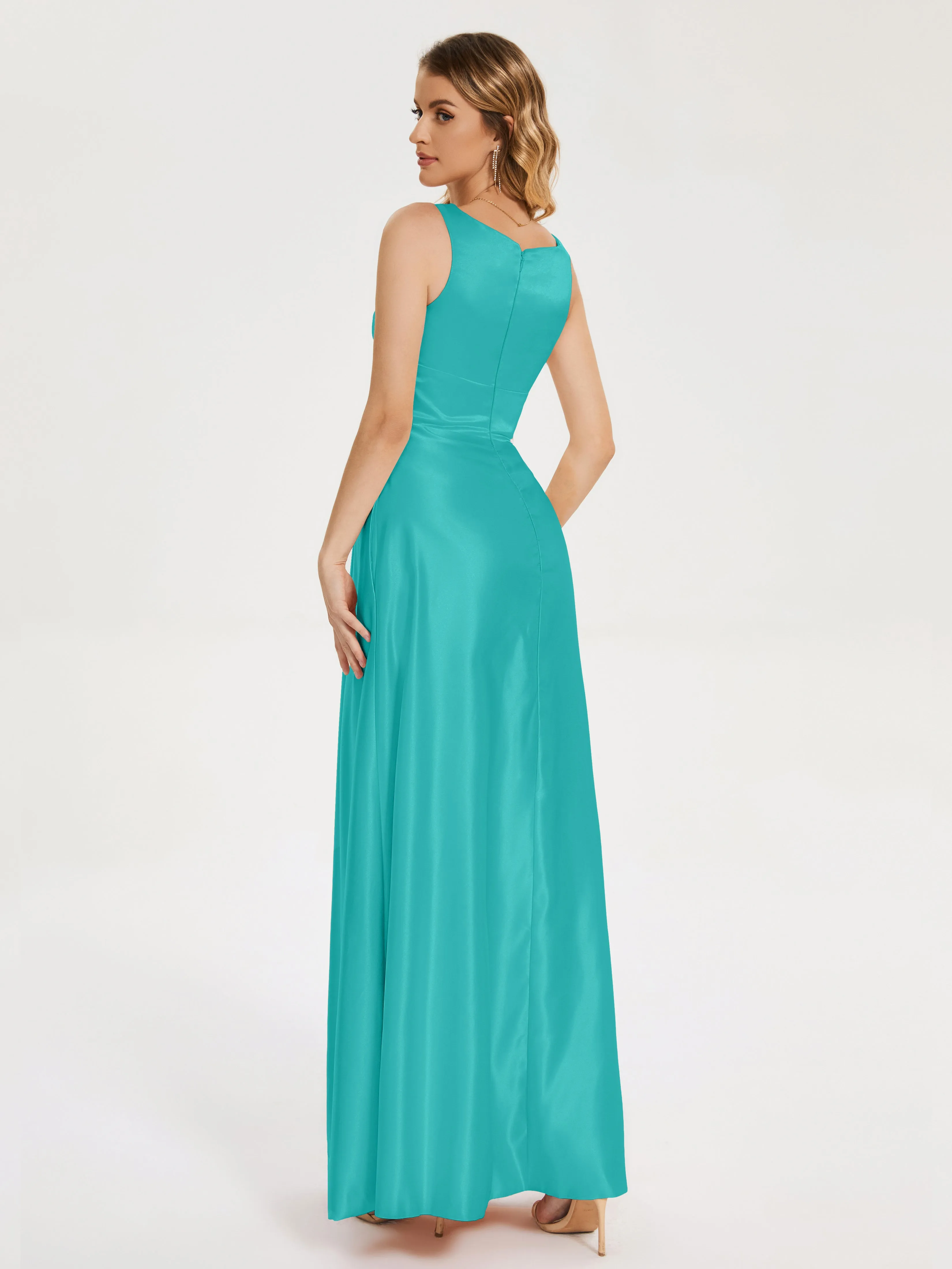 Lilliana Modern A-line Satin Dresses