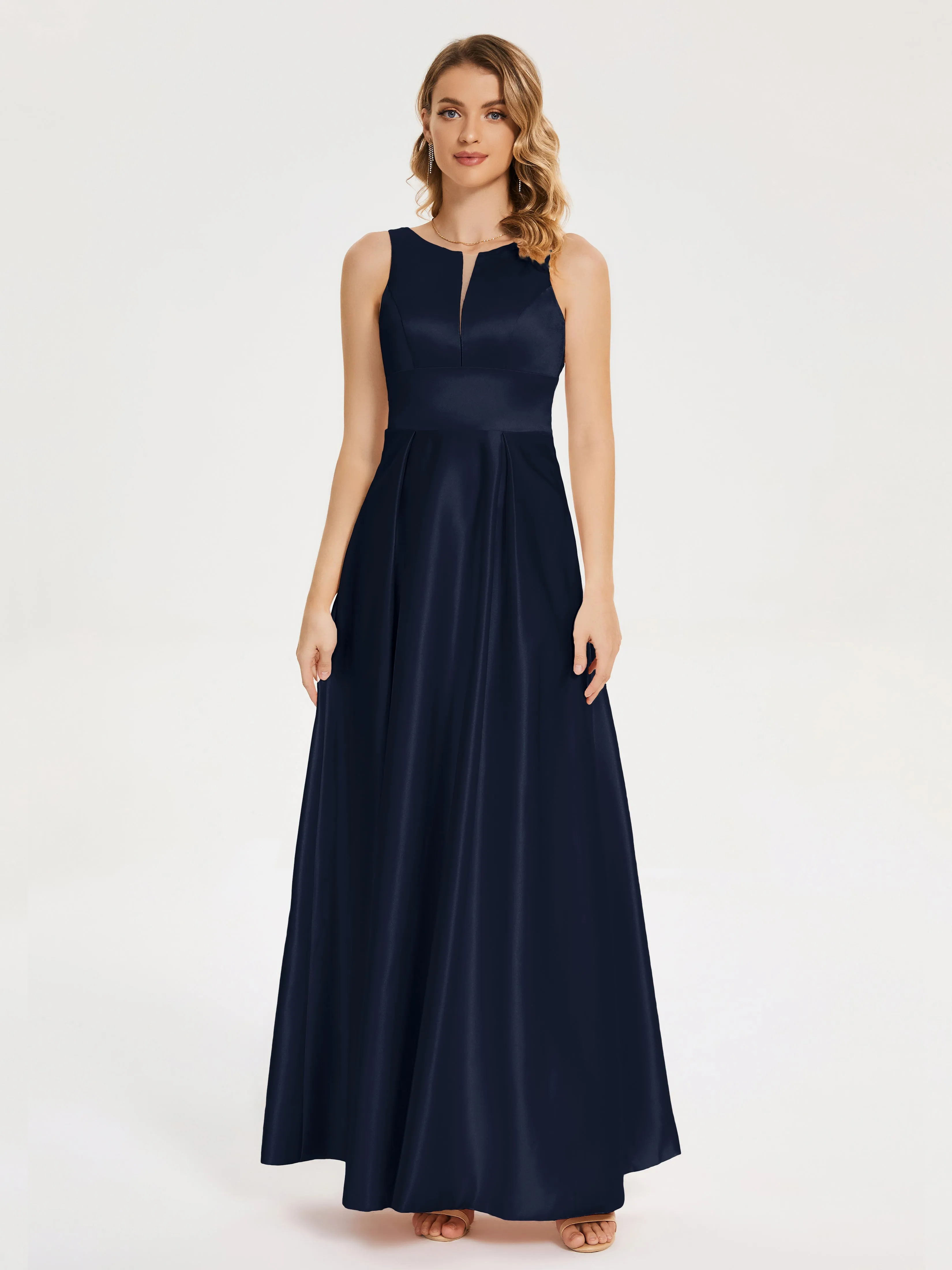 Lilliana Modern A-line Satin Dresses