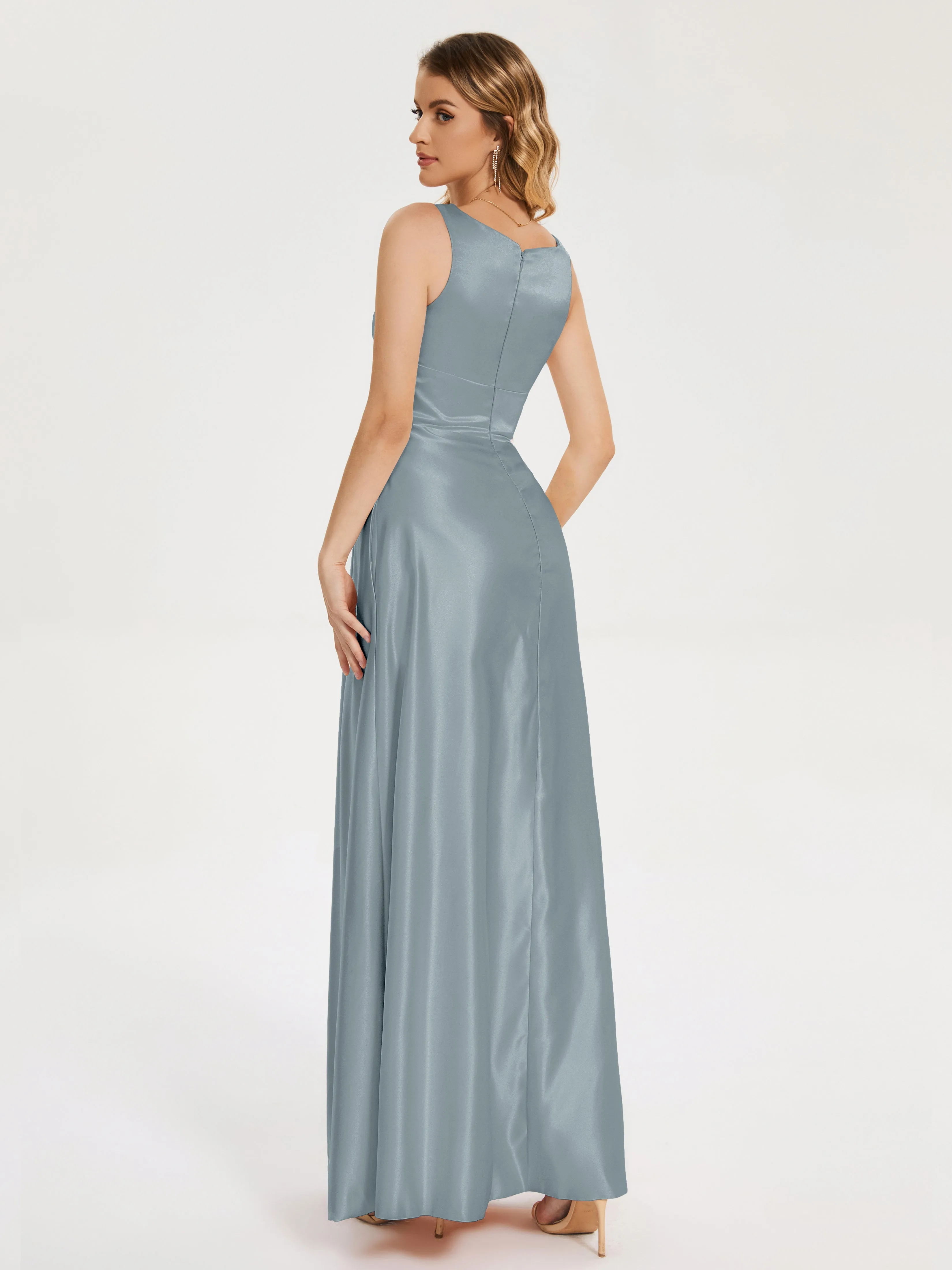 Lilliana Modern A-line Satin Dresses