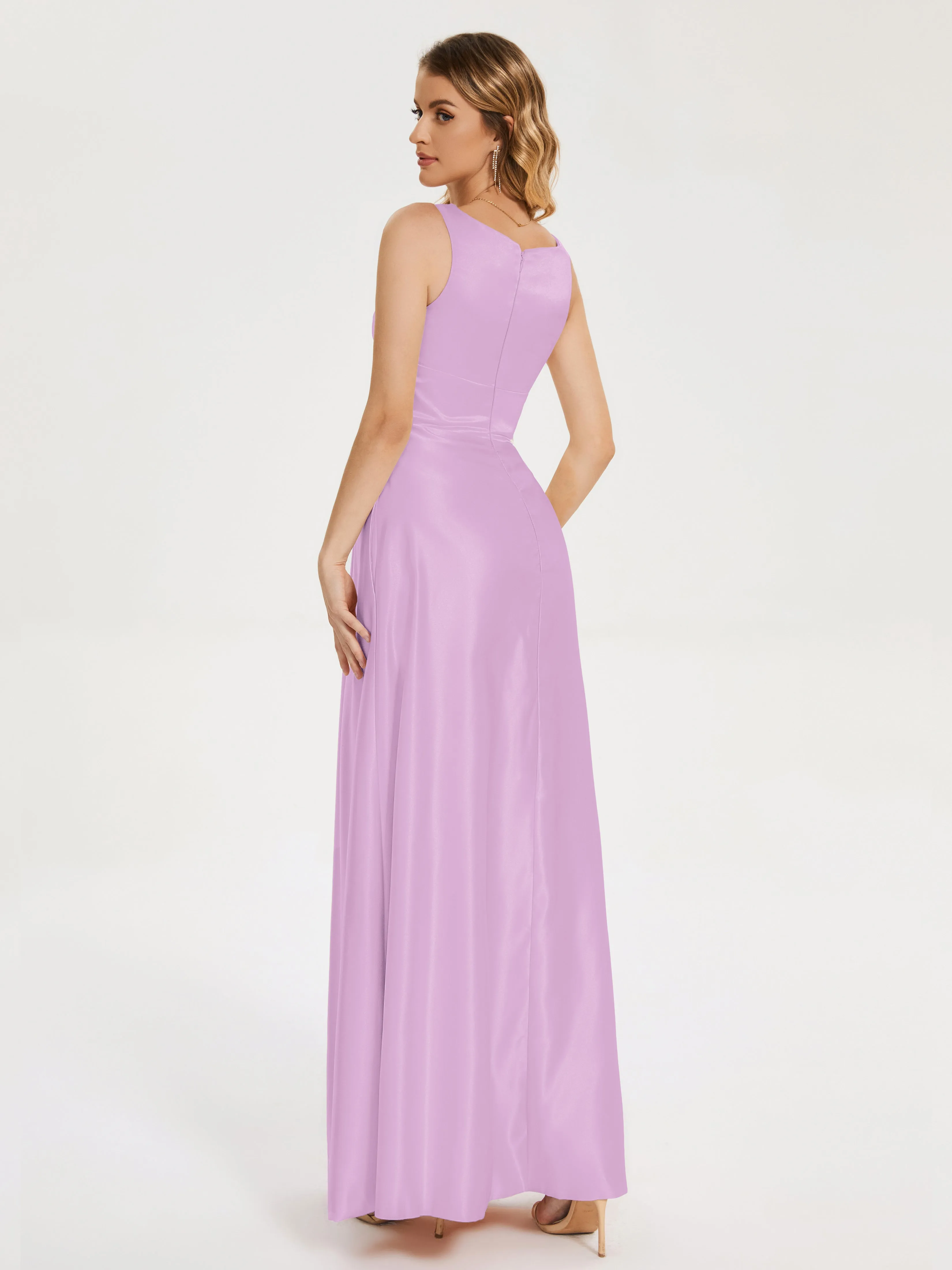 Lilliana Modern A-line Satin Dresses