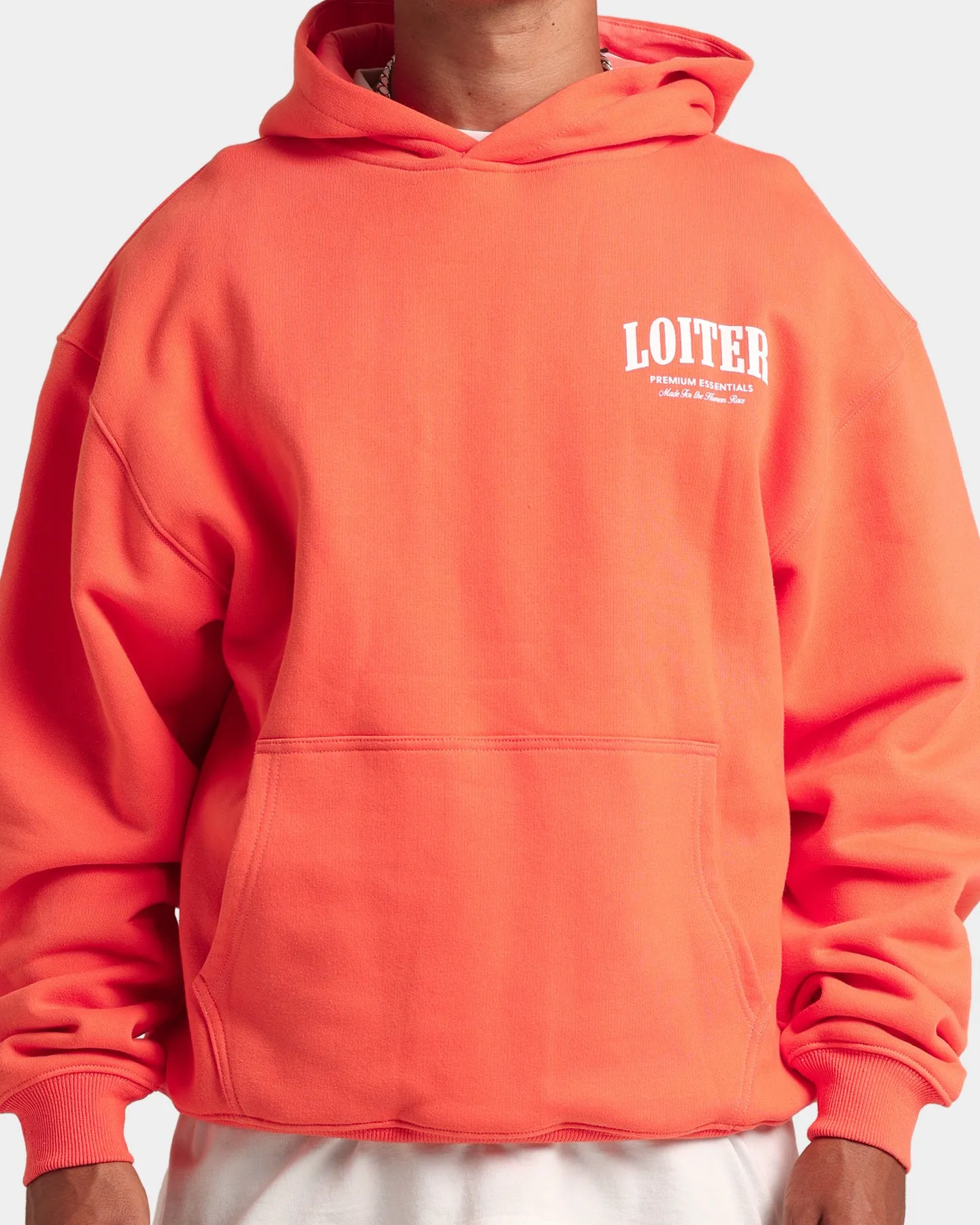 Loiter Premium Hoodie Coral