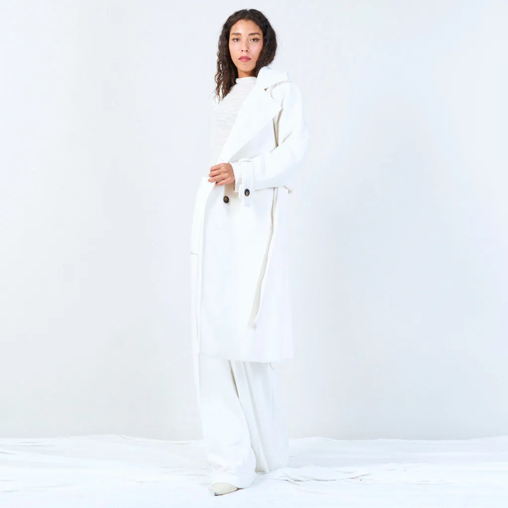 Long tailored trench coat wholesale