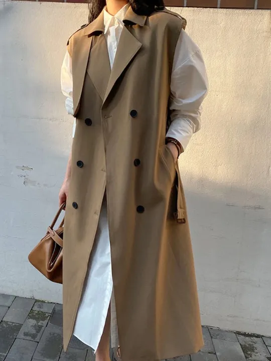 Luena Sleeveless Trench Coat