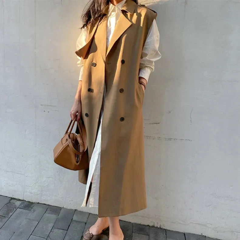 Luena Sleeveless Trench Coat