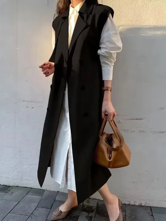 Luena Sleeveless Trench Coat