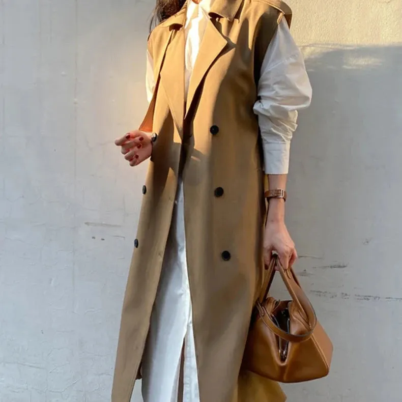 Luena Sleeveless Trench Coat