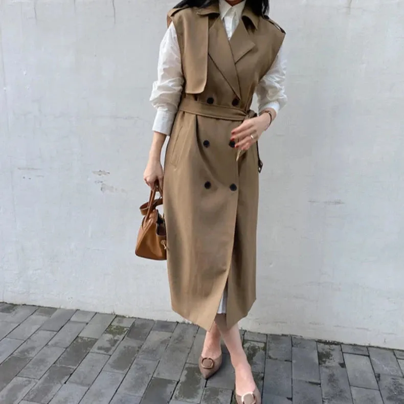 Luena Sleeveless Trench Coat