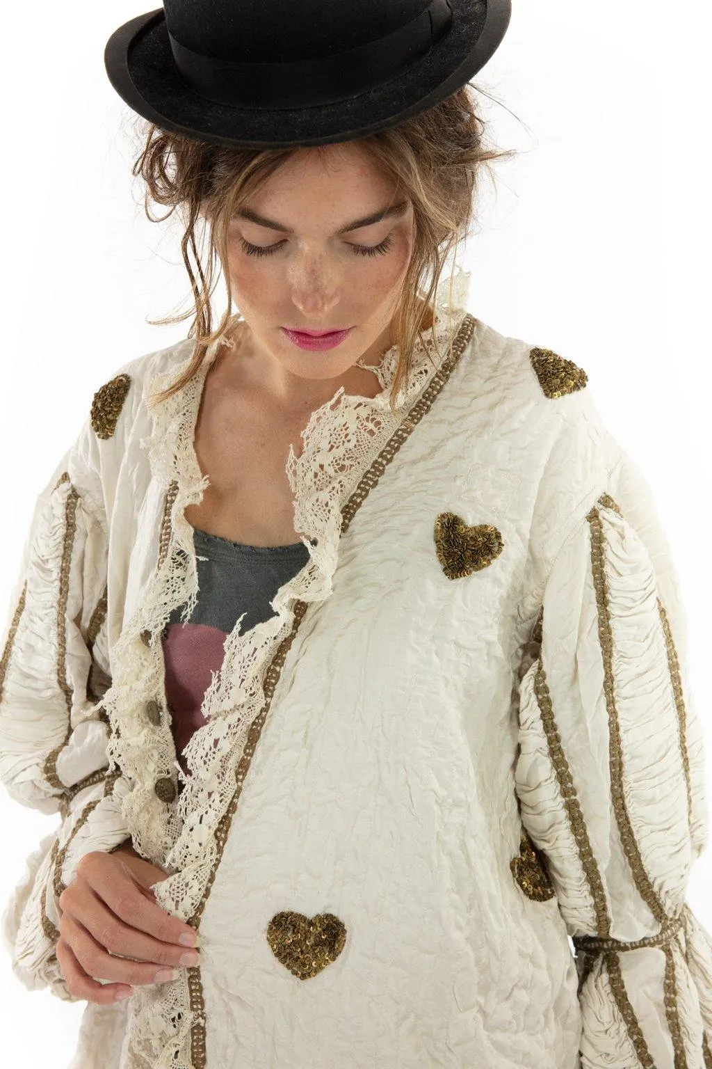 Magnolia Pearl Quilted Long Monique Jacket - 510-MOON-OS