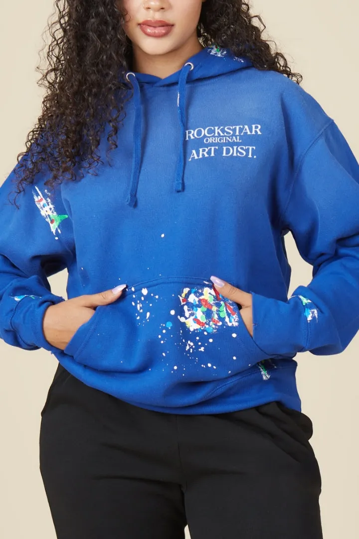 Make It Rain Royal Blue Oversized Hoodie