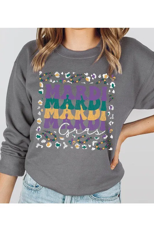 MARDI GRAS PLUS SIZE SWEATSHIRT