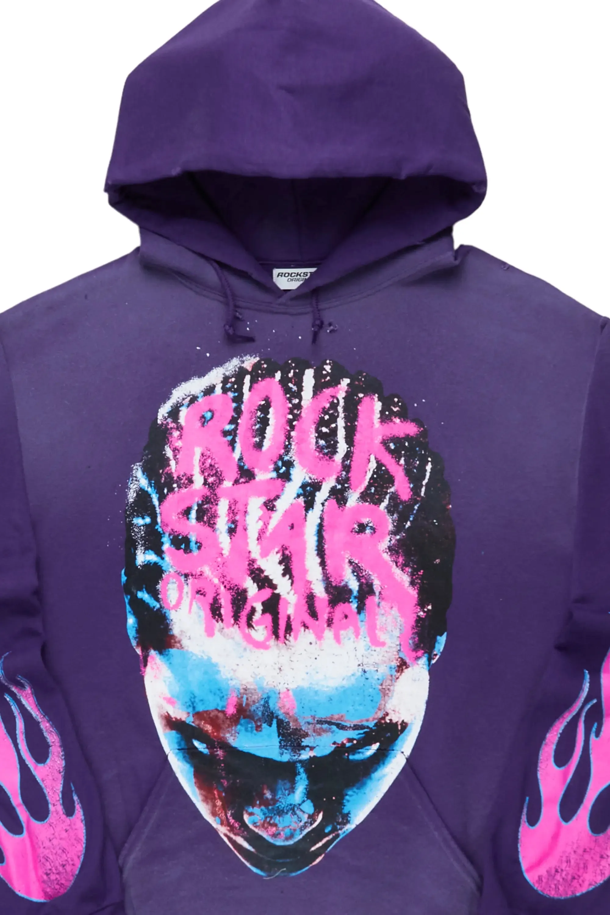 Marielos Purple Oversized Hoodie