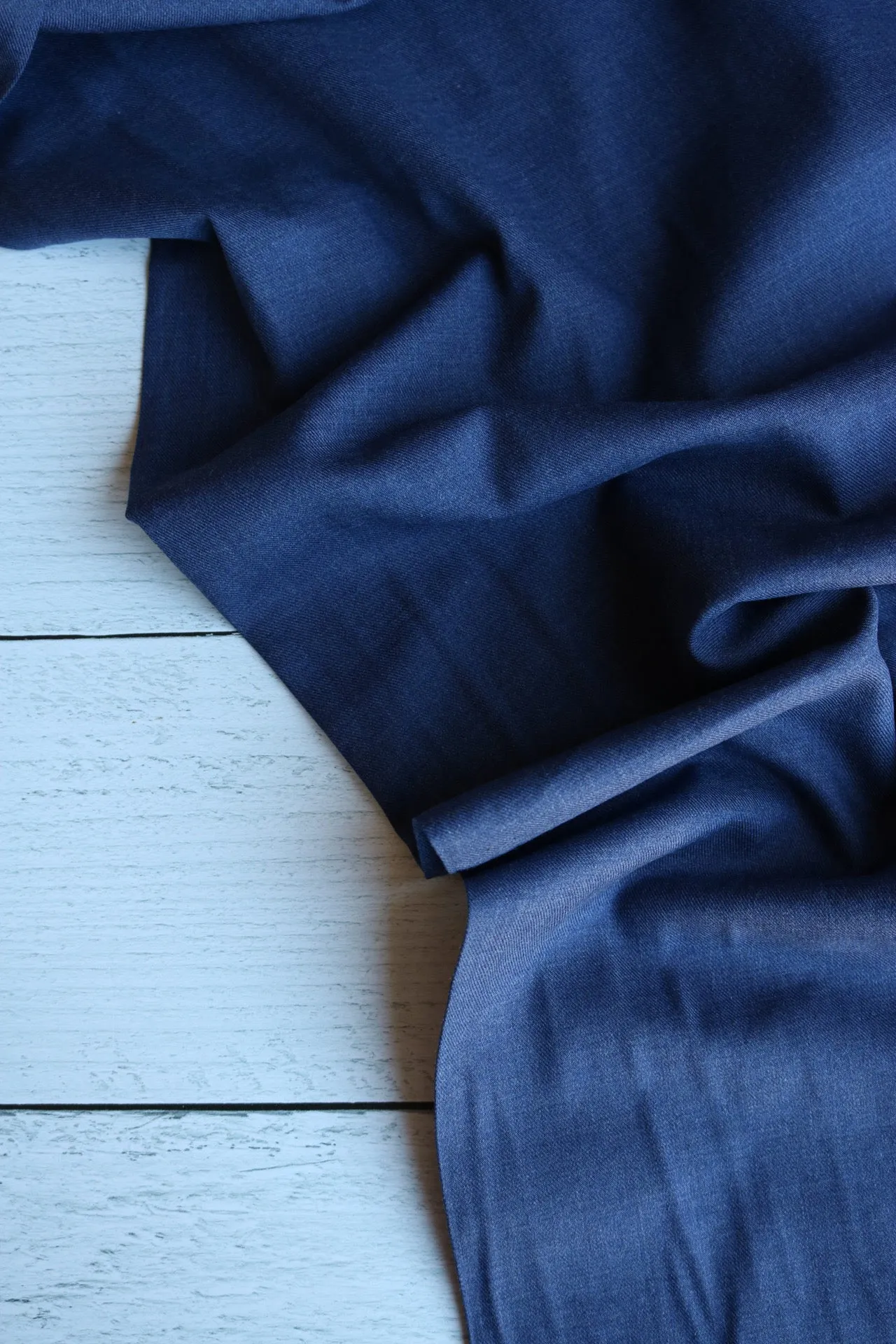 Navy | Lisbon Brushed Melange Solid | Robert Kaufman