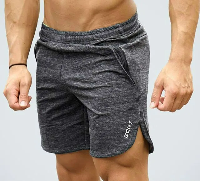 New Men Fitness Bodybuilding Shorts Man Summer Gyms Workout Male Breathable Mesh