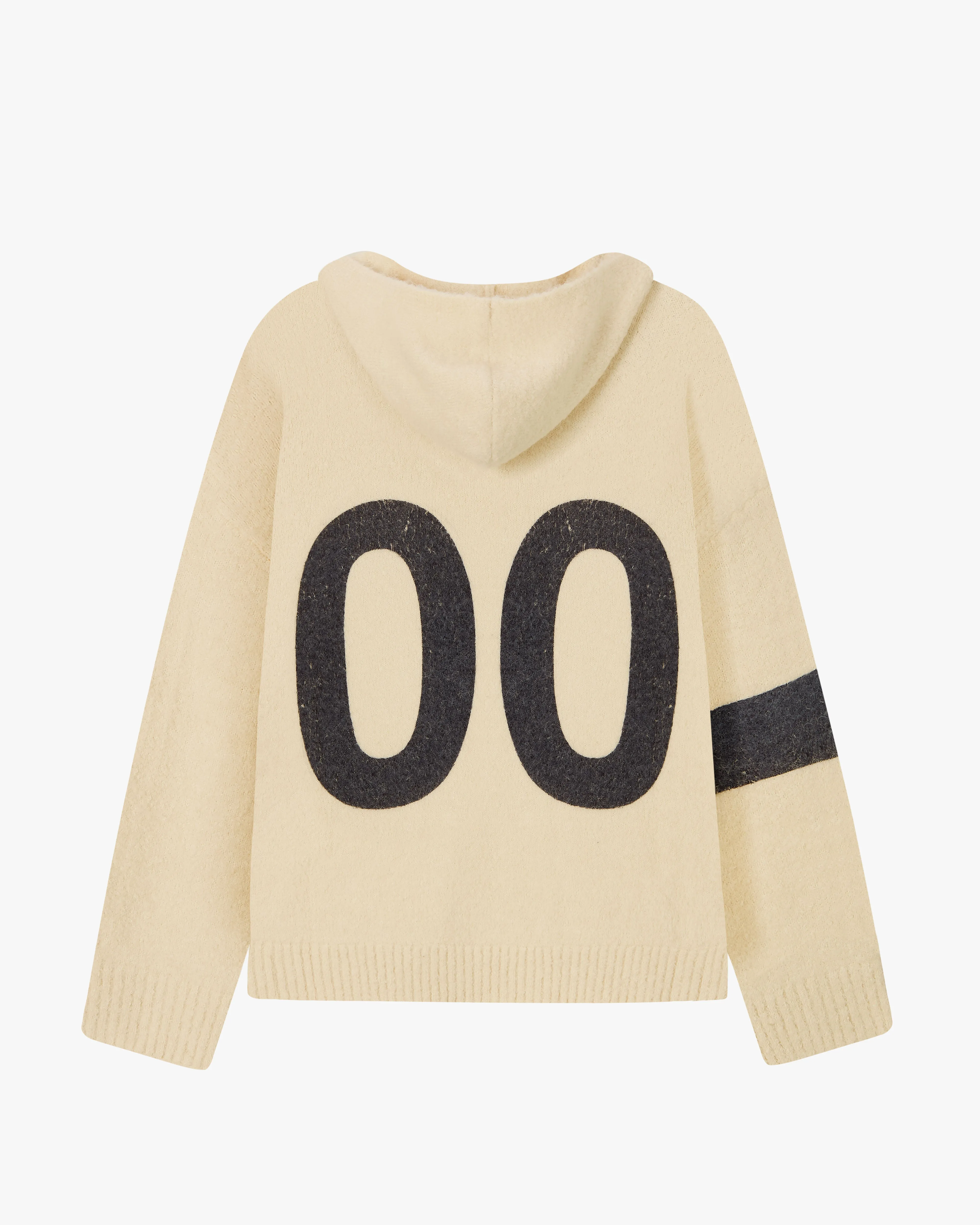 NUMBERS SWEATER HOODIE MARSHMALLOW