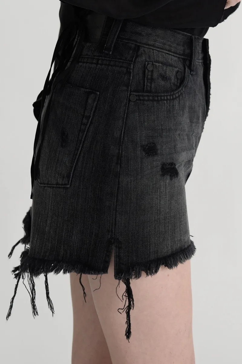 OneTeaspoon WOMENS VOLCANIC 2020 MINI HIGH WAIST DENIM SKIRT