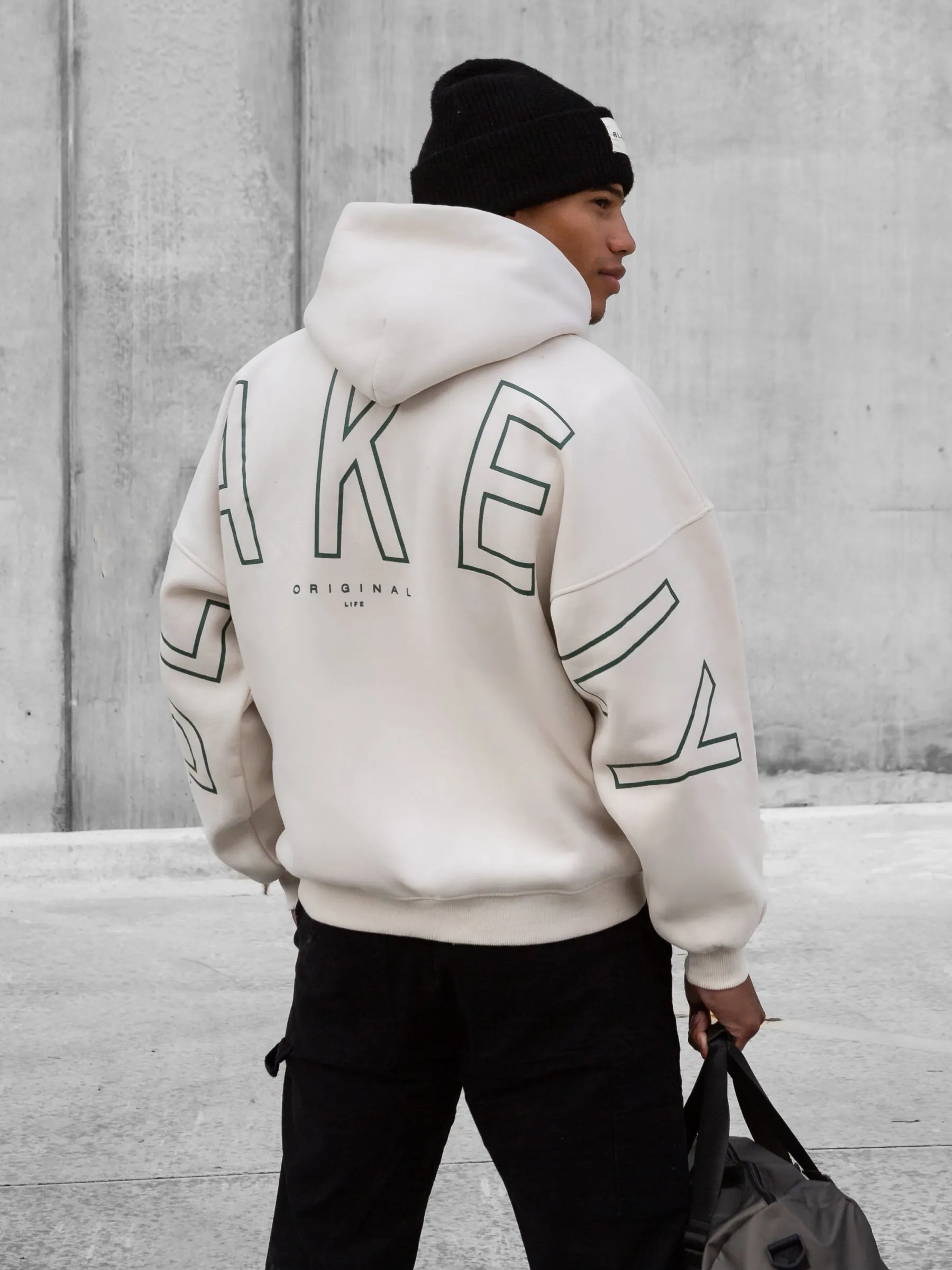 Outline Idris Oversized Hoodie - Chalk