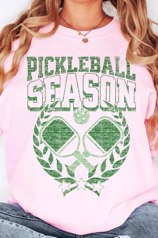 PICKLEBALL SEASON OVERSIZED GRAPHIC SWEATSHIRT *Online Only*