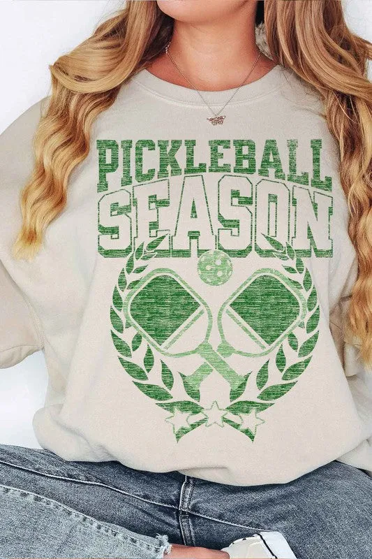 PICKLEBALL SEASON OVERSIZED GRAPHIC SWEATSHIRT *Online Only*