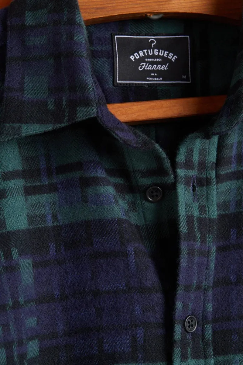 Portuguese Flannel Abstract Blackwatch ESP Shirt (Black)