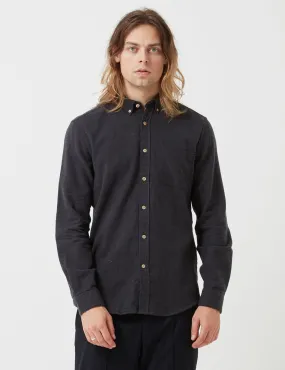 Portuguese Flannel Teca Shirt - Charcoal Grey