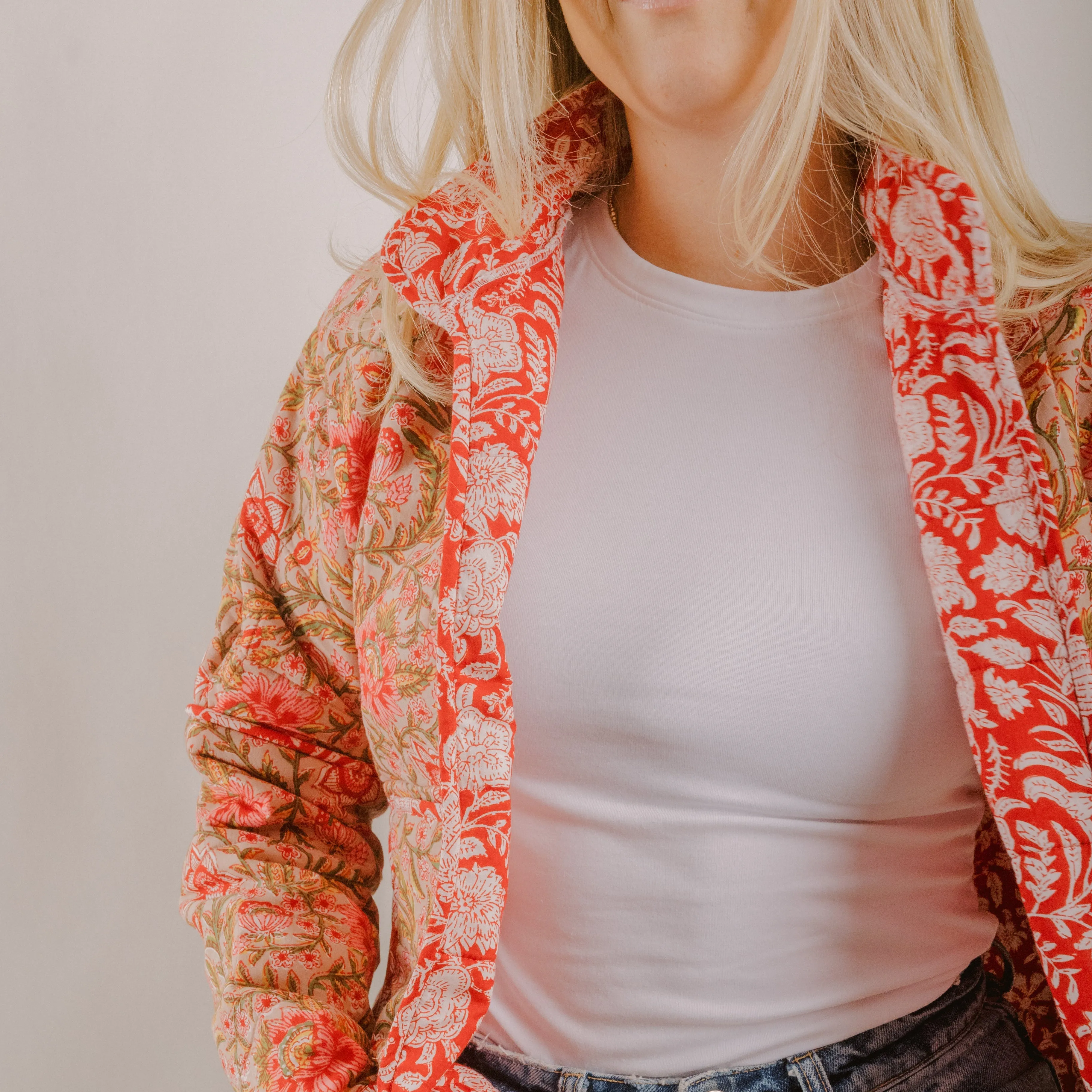 Rosie Red Quilted Jacket