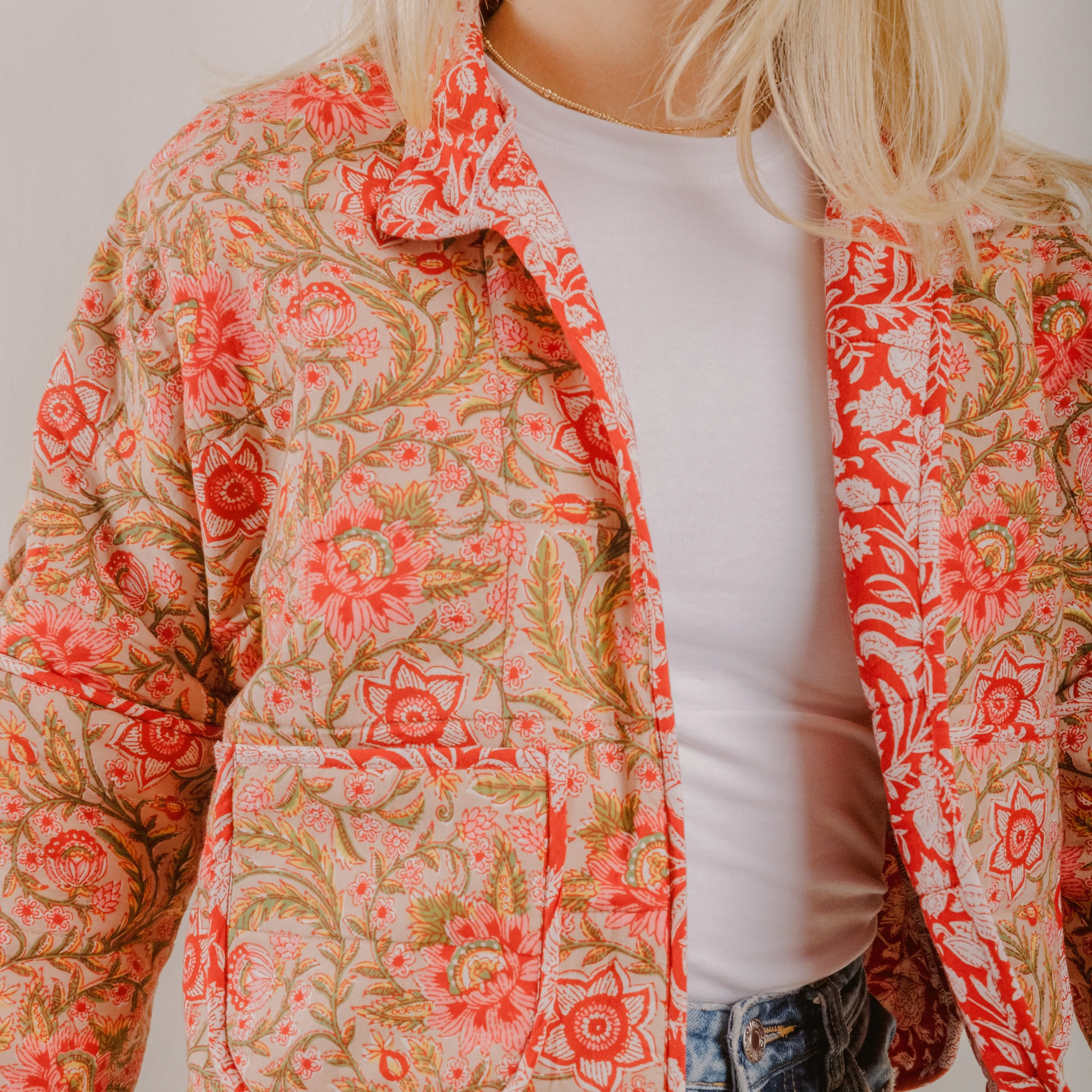 Rosie Red Quilted Jacket