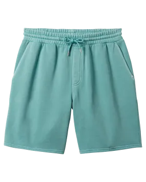 Salt Water Fleece Jogger Shorts in Marine Blue