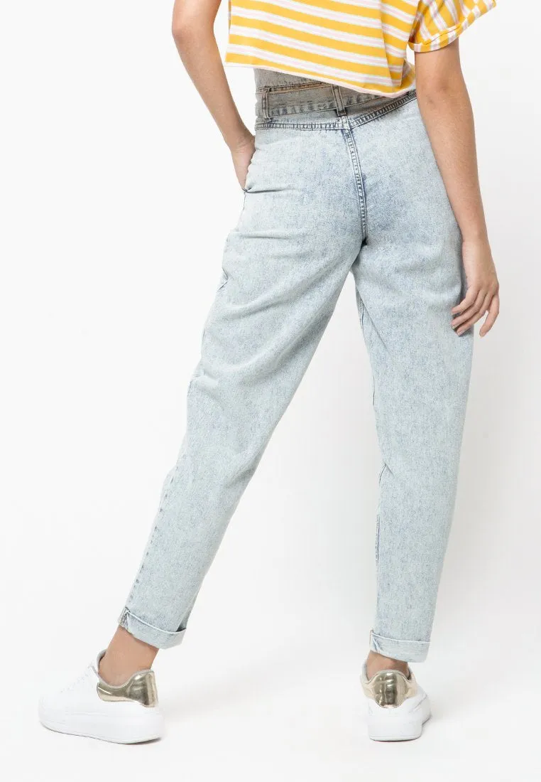 Slouchy Highwaist Denim Pants