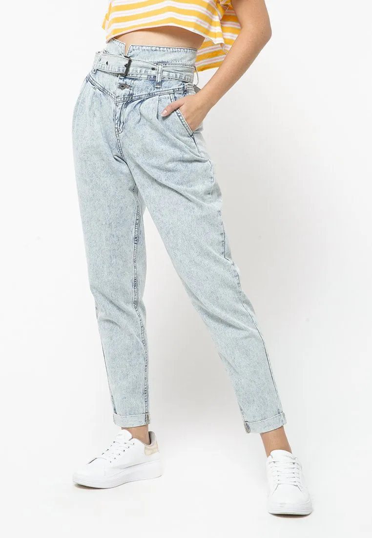 Slouchy Highwaist Denim Pants