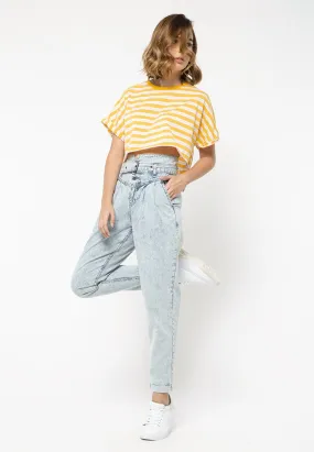 Slouchy Highwaist Denim Pants