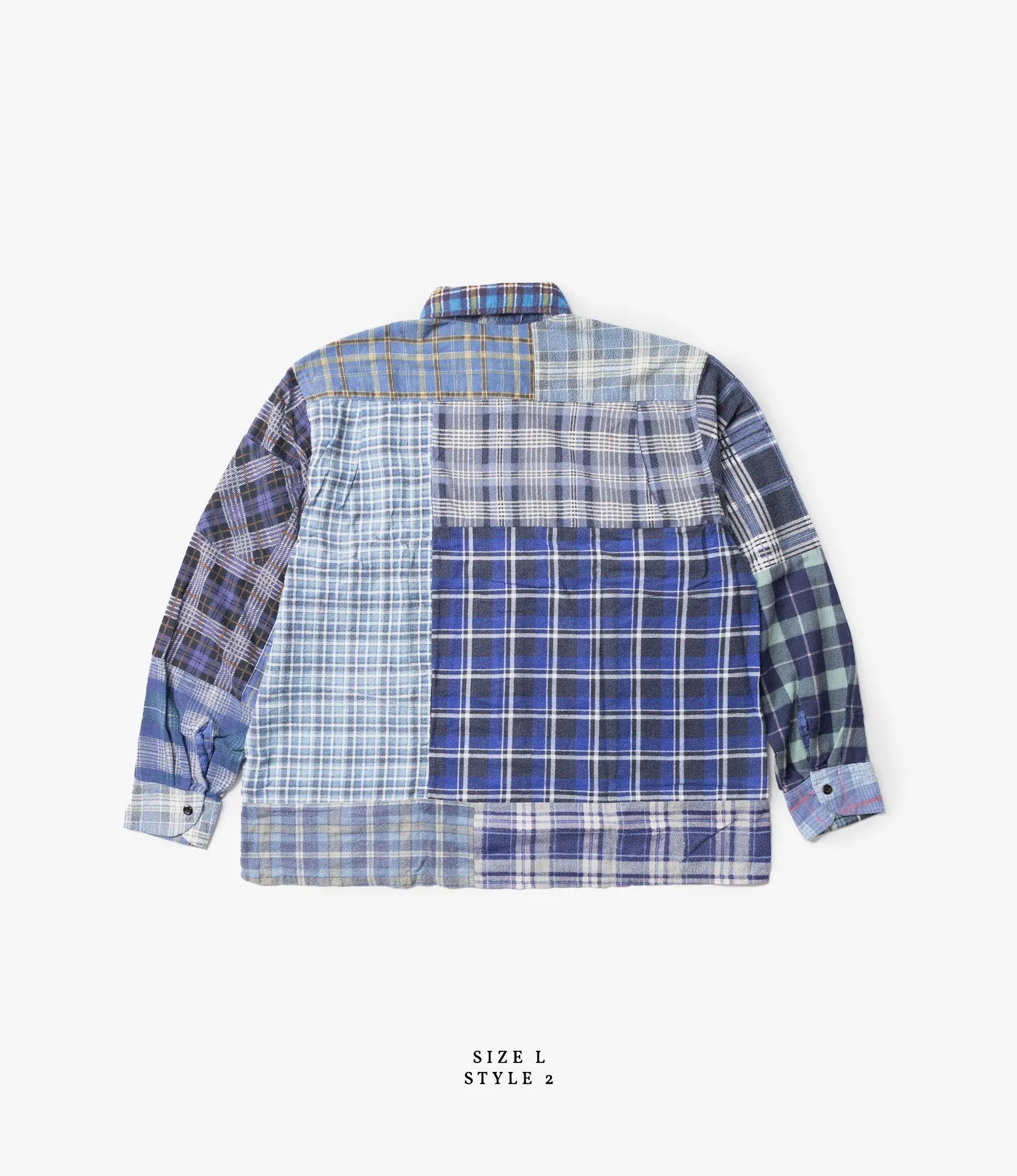 Straight Hem Flannel Shirt