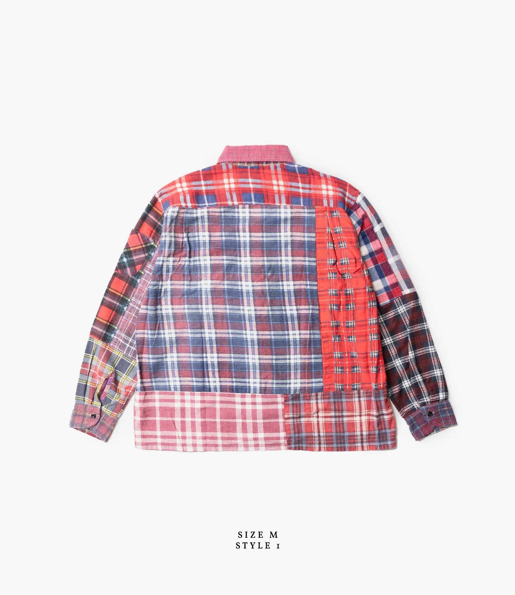 Straight Hem Flannel Shirt