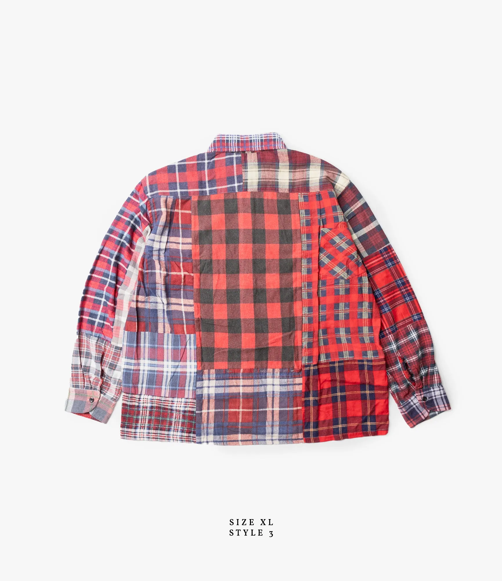 Straight Hem Flannel Shirt