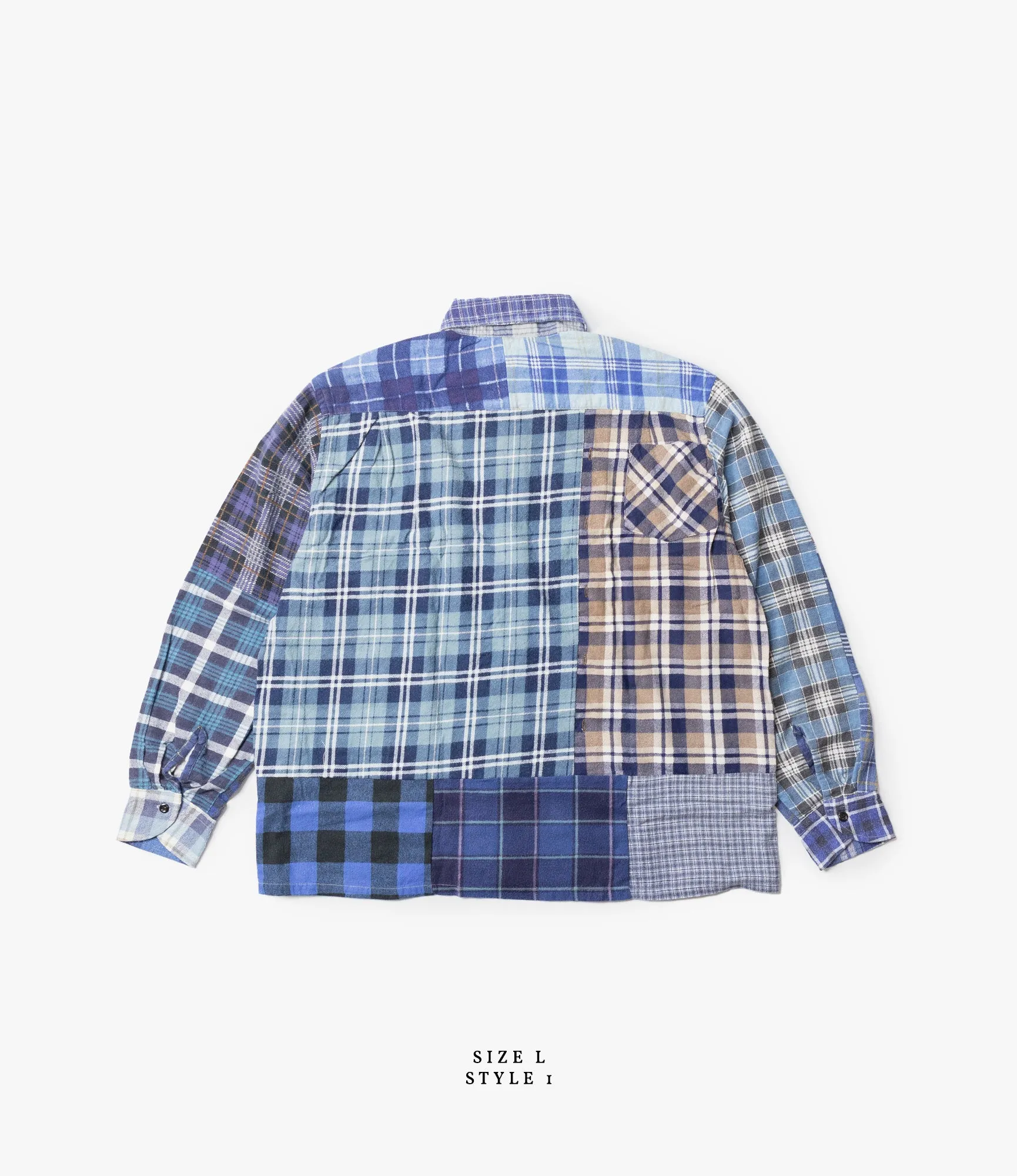 Straight Hem Flannel Shirt