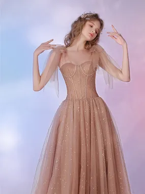 Sweetheart Corset Long Prom Dresses, Mocha Lover Dresses, 2021 Prom Dresses, Newest Prom Dresses