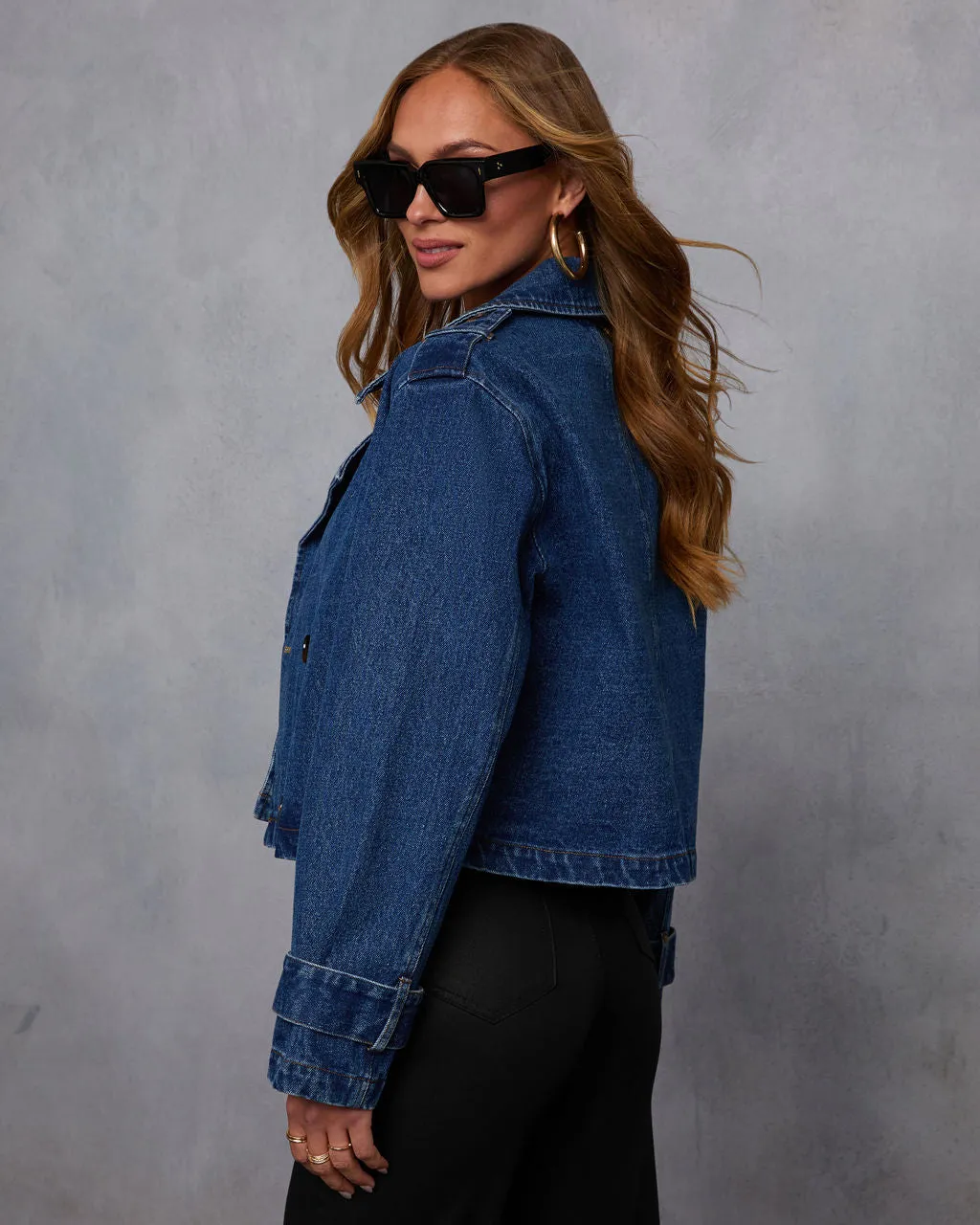 Tavian Double Breasted Denim Jacket